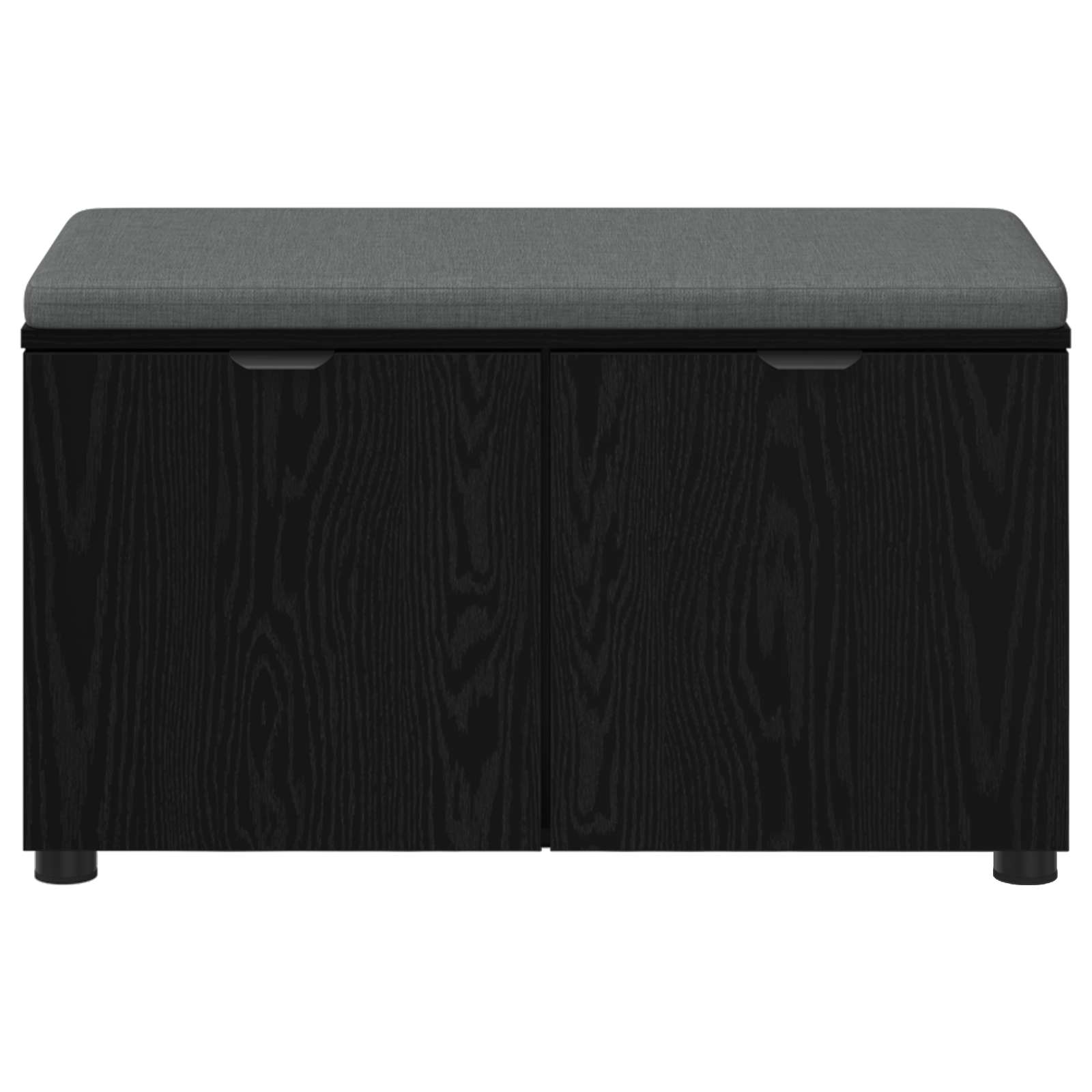 Banc d'entrée avec coussin Chêne Noir 80 x 38 x 46 cm - XIOS
