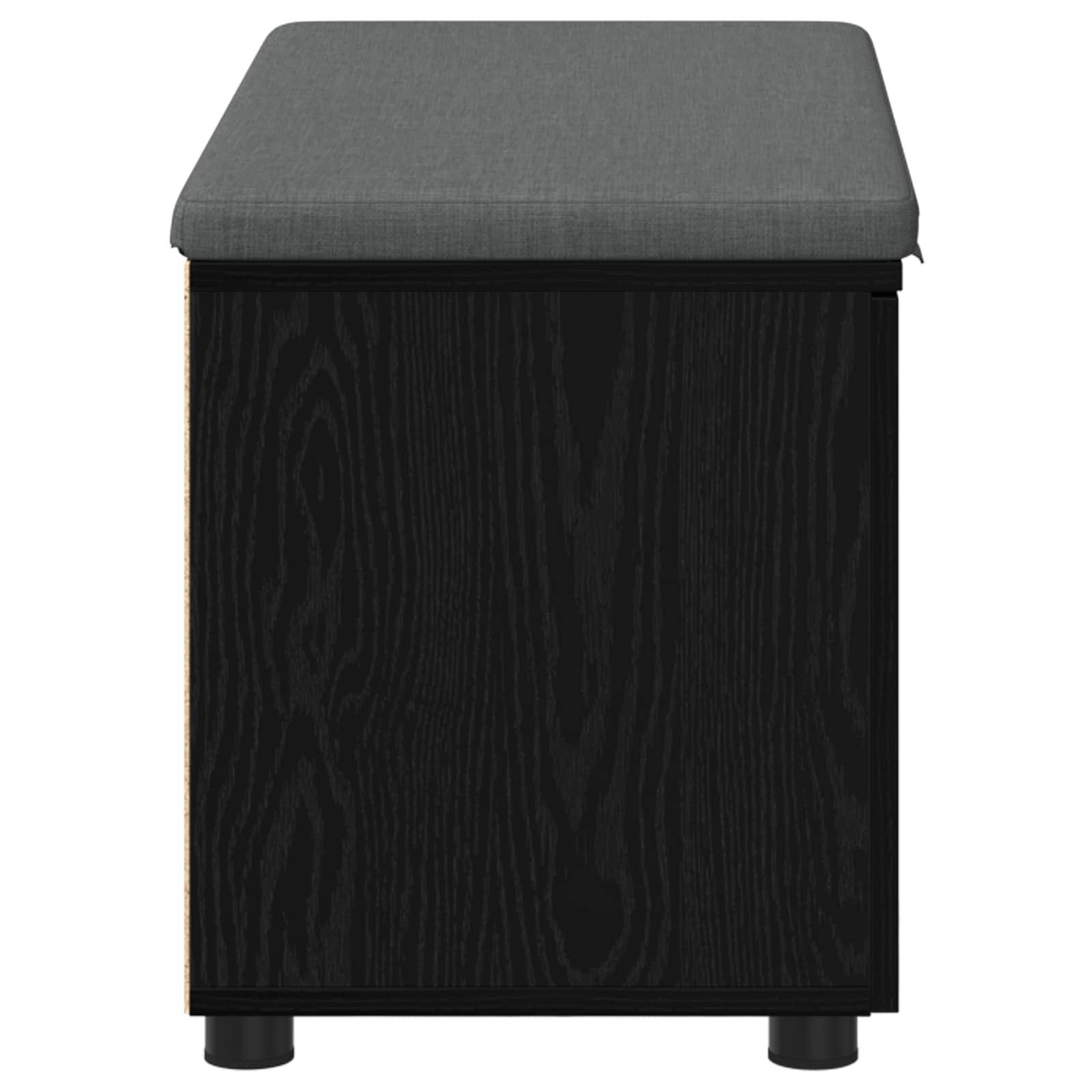 Banc d'entrée avec coussin Chêne Noir 80 x 38 x 46 cm - XIOS