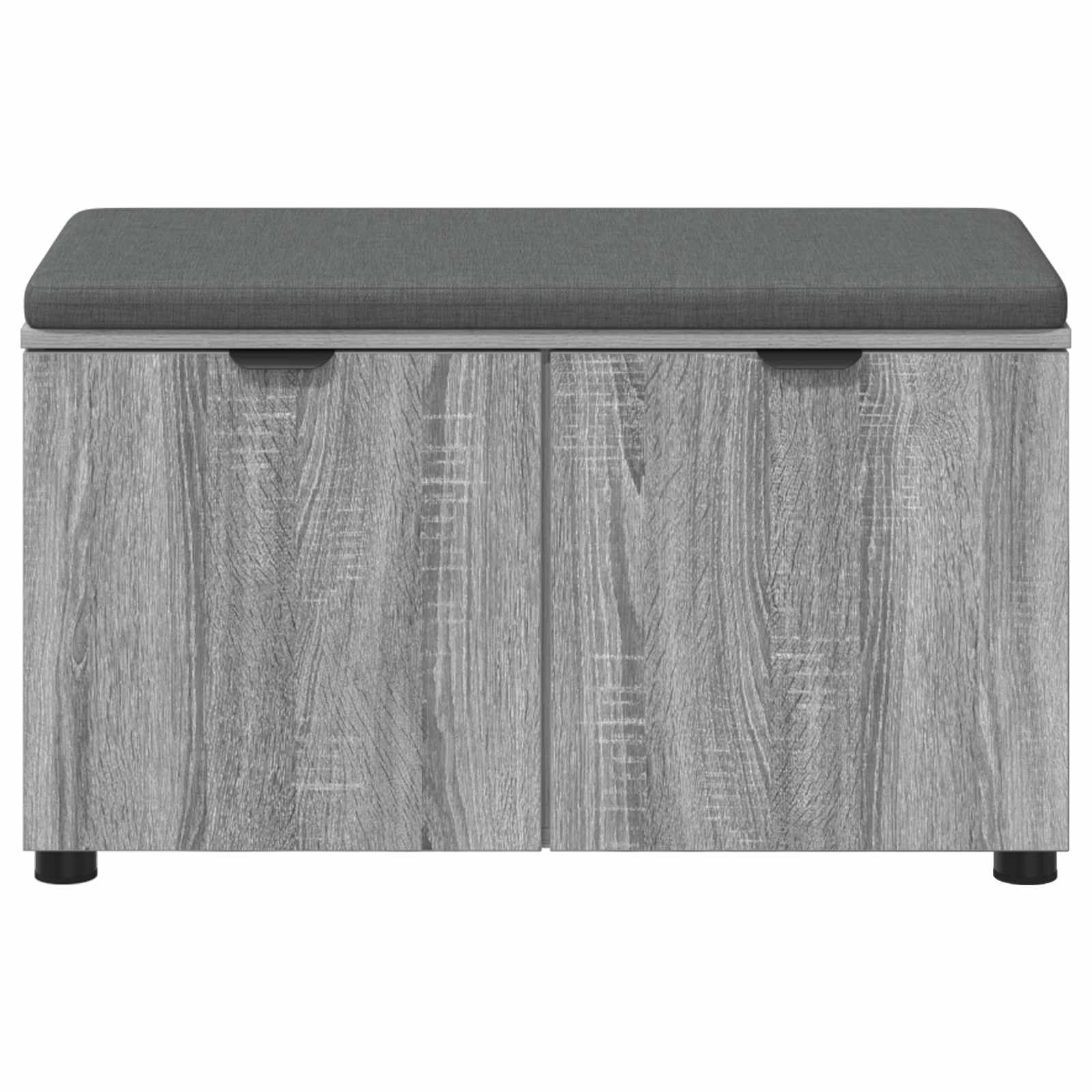 Banc d'entrée avec coussin Gris Sonoma 80 x 38 x 46 cm - XIOS