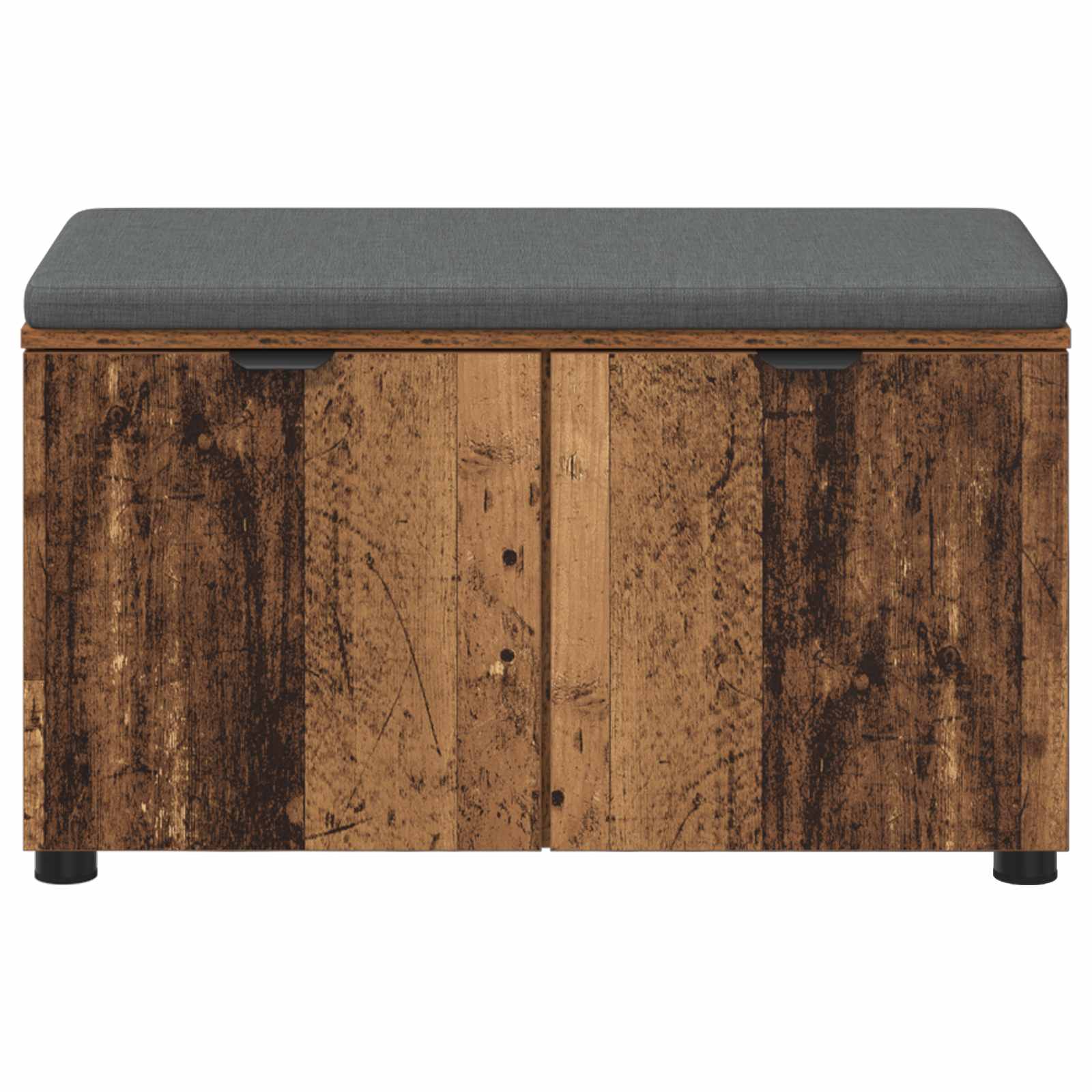 Banc d'entrée avec coussin Bois ancien 80 x 38 x 46 cm - XIOS
