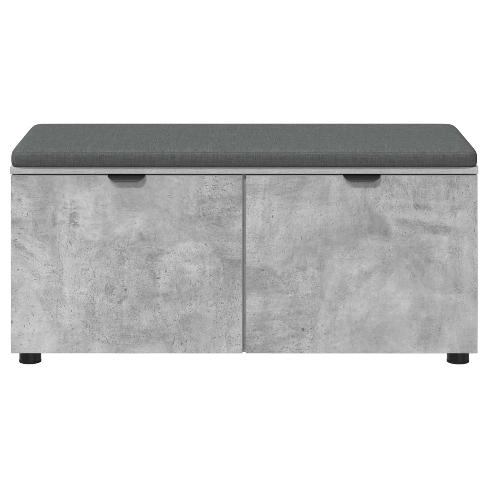 Banc d'entrée avec coussin Gris Béton 100 x 38 x 46 cm - XIOS