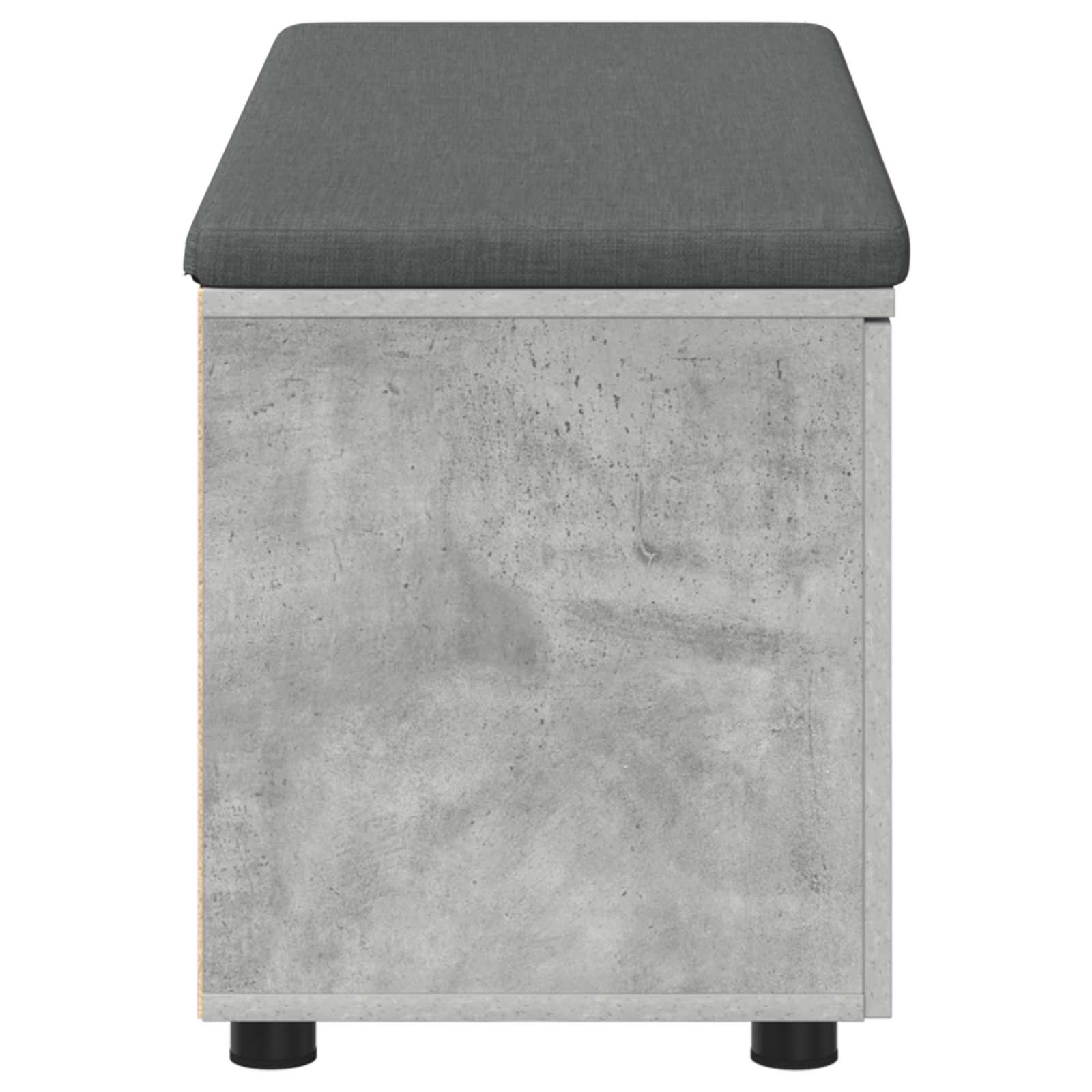 Banc d'entrée avec coussin Gris Béton 100 x 38 x 46 cm - XIOS