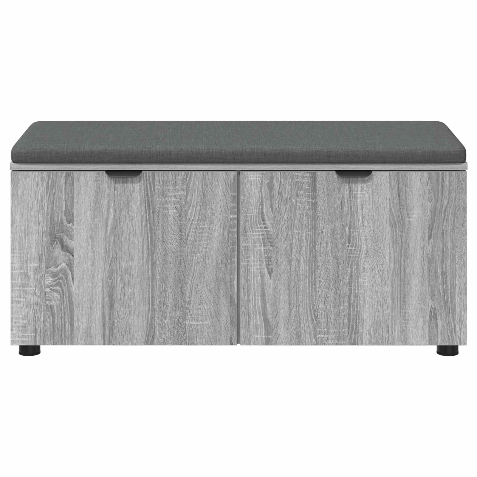 Banc d'entrée avec coussin Gris Sonoma 100 x 38 x 46 cm - XIOS