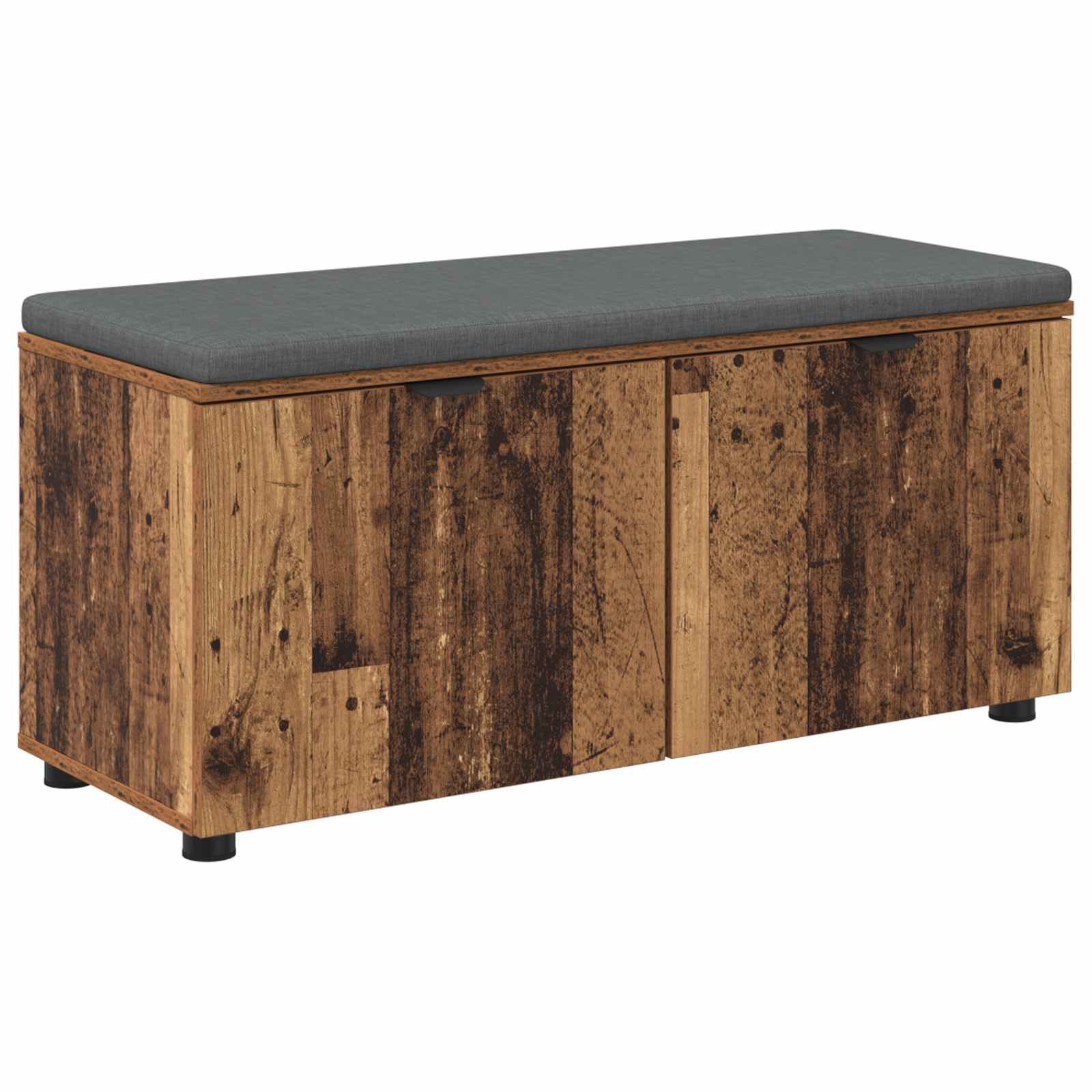 Banc d'entrée avec coussin Bois ancien 100 x 38 x 46 cm - XIOS