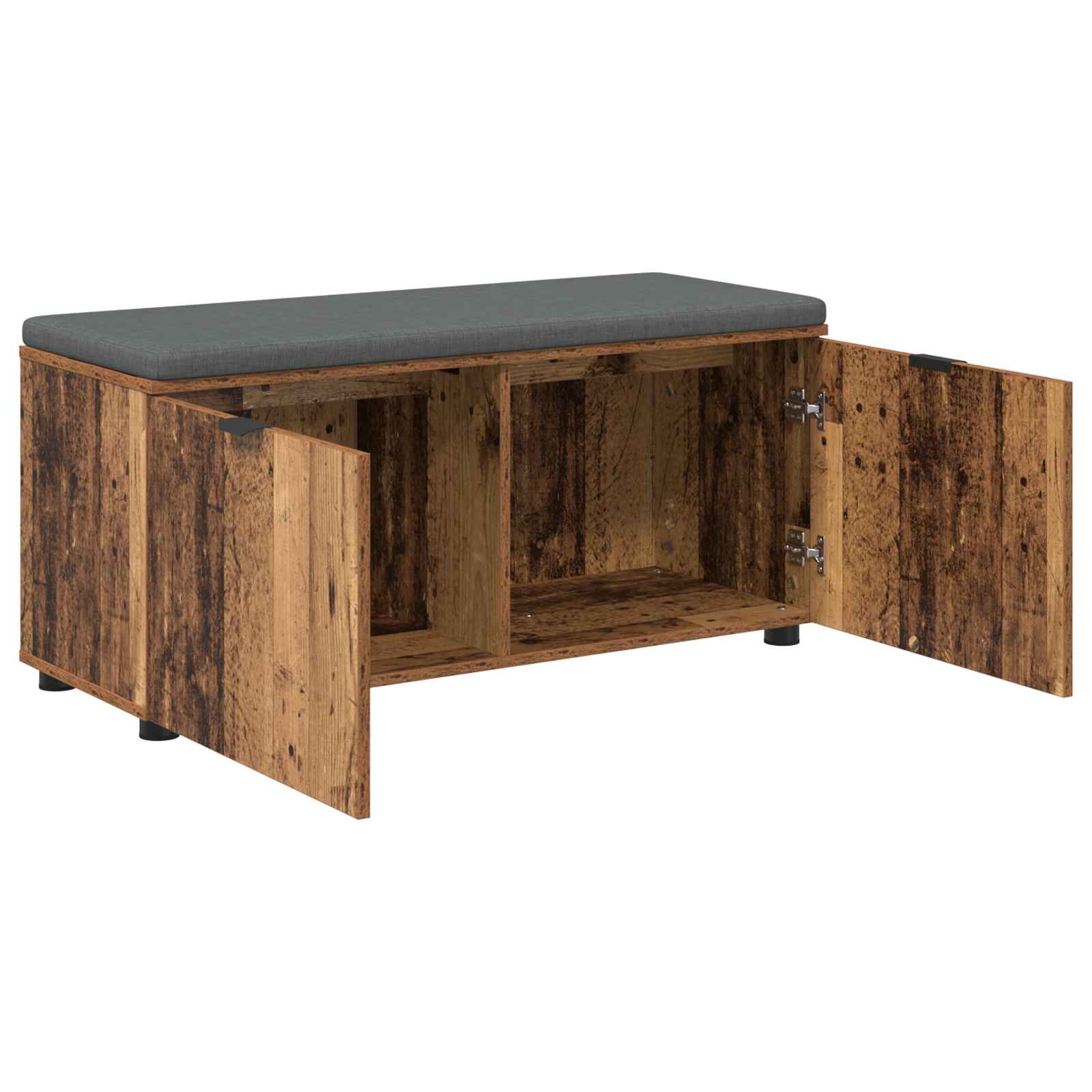 Banc d'entrée avec coussin Bois ancien 100 x 38 x 46 cm - XIOS