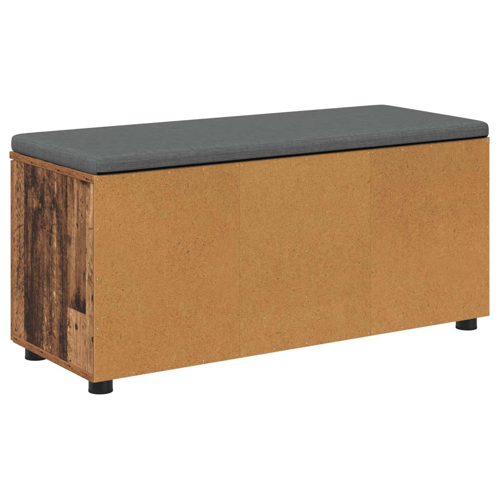 Banc d'entrée avec coussin Bois ancien 100 x 38 x 46 cm - XIOS