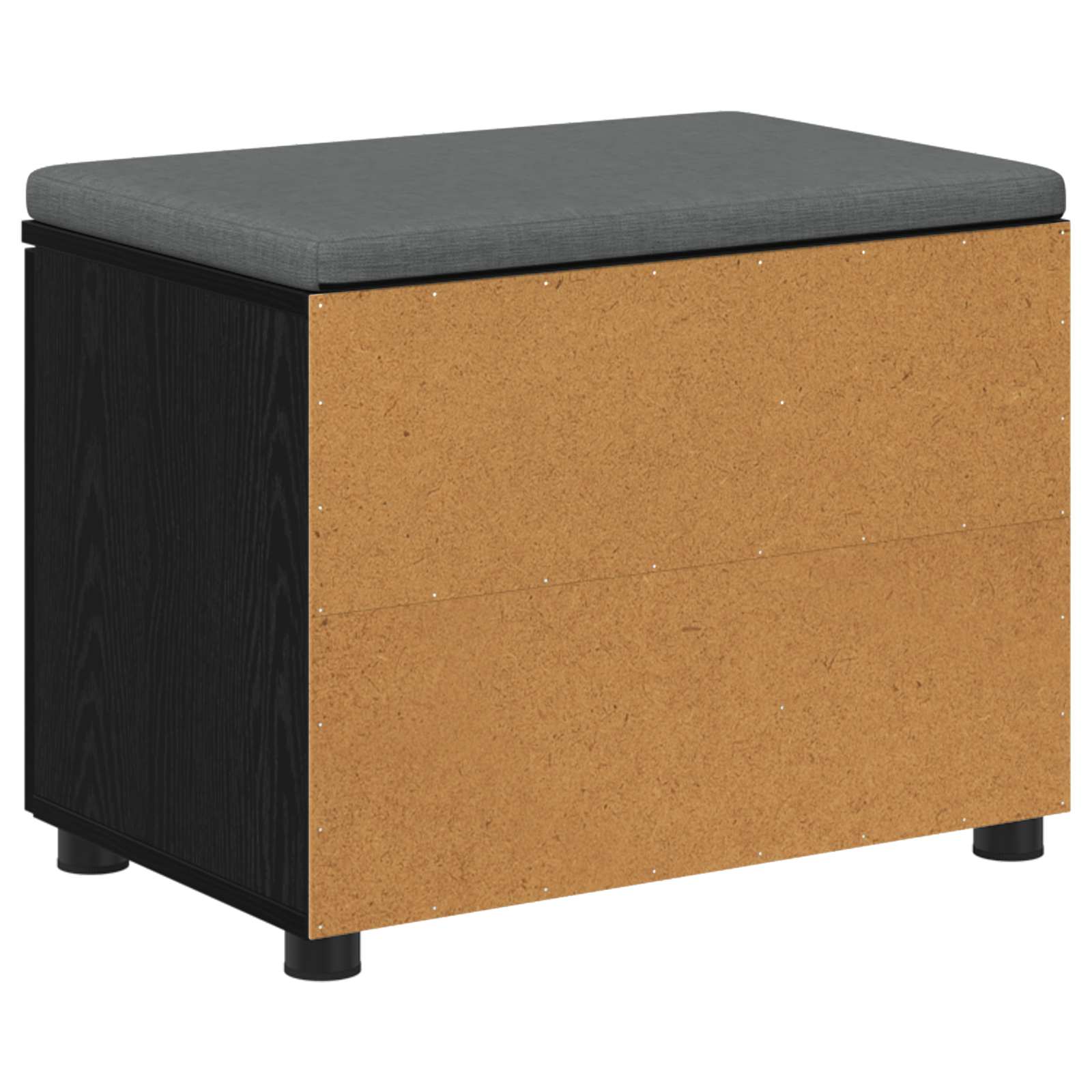 Banc d'entrée avec coussin Chêne Noir 60 x 38 x 46 cm - XIOS