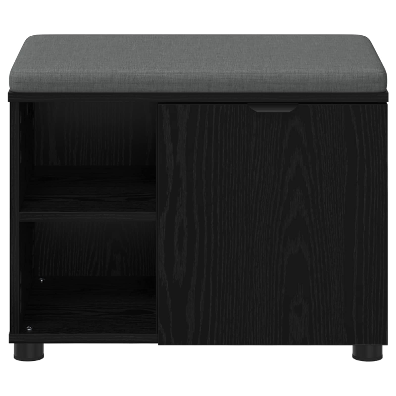 Banc d'entrée avec coussin Chêne Noir 60 x 38 x 46 cm - XIOS