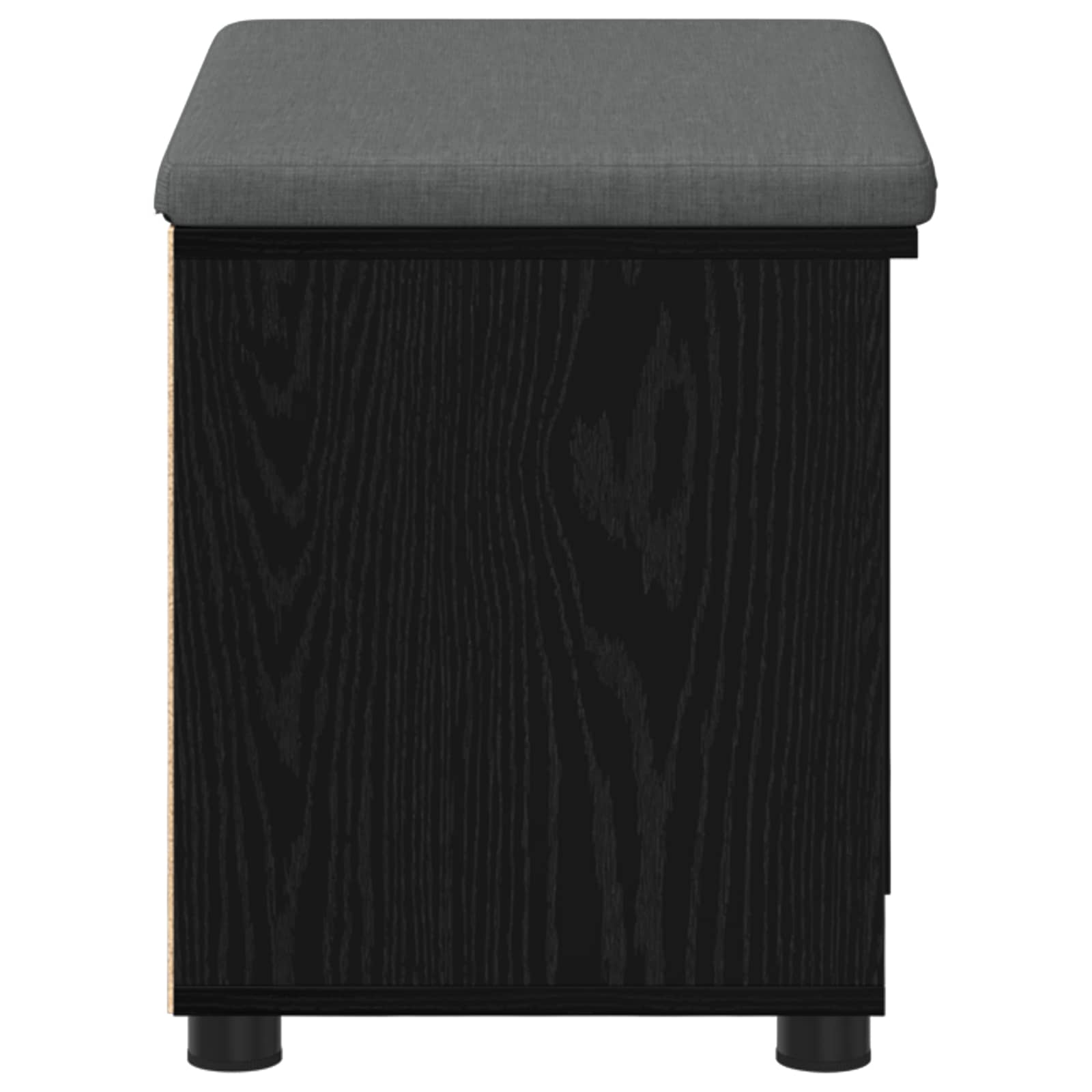 Banc d'entrée avec coussin Chêne Noir 60 x 38 x 46 cm - XIOS