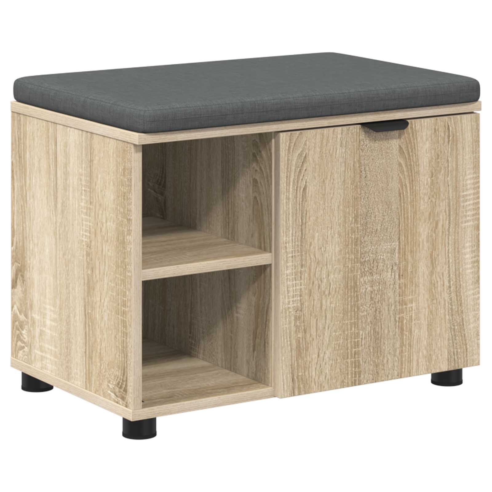 Banc d'entrée avec coussin Chêne Sonoma 60 x 38 x 46 cm - XIOS