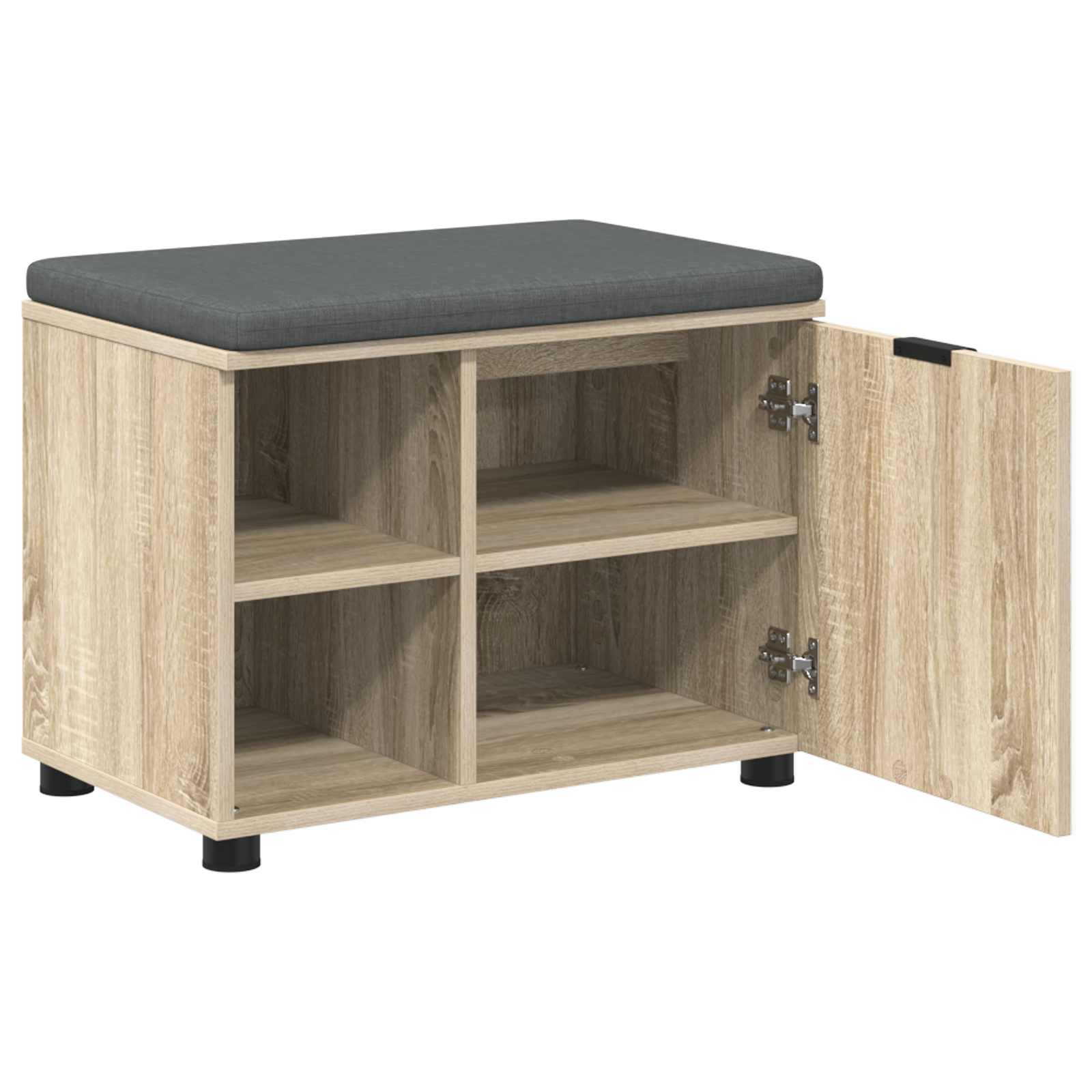 Banc d'entrée avec coussin Chêne Sonoma 60 x 38 x 46 cm - XIOS