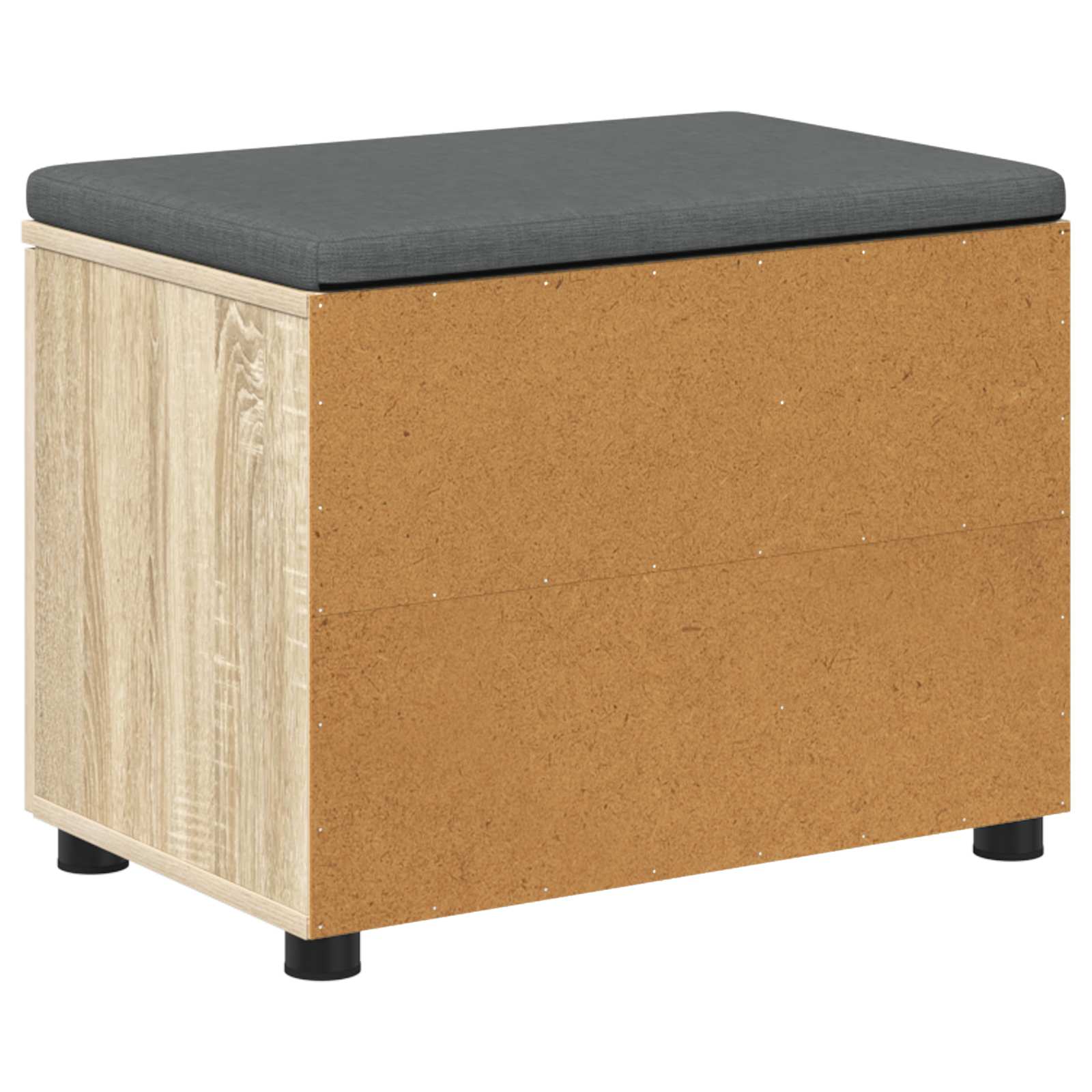 Banc d'entrée avec coussin Chêne Sonoma 60 x 38 x 46 cm - XIOS