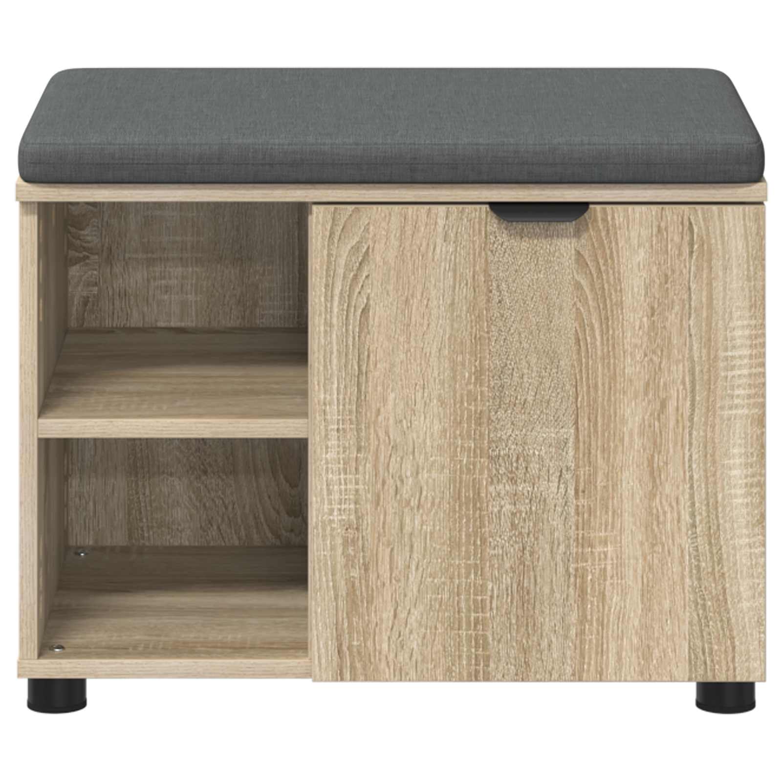 Banc d'entrée avec coussin Chêne Sonoma 60 x 38 x 46 cm - XIOS