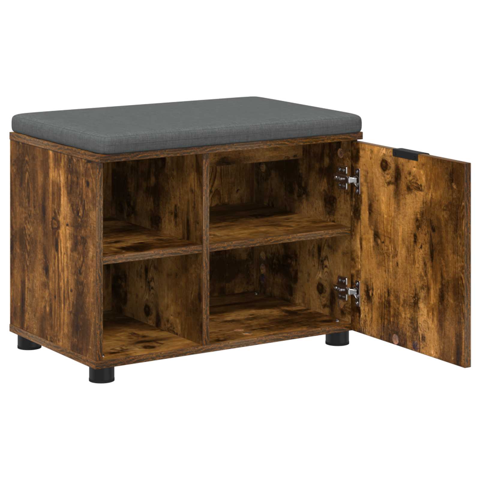 Banc d'entrée avec coussin Chêne Fumé 60 x 38 x 46 cm - XIOS