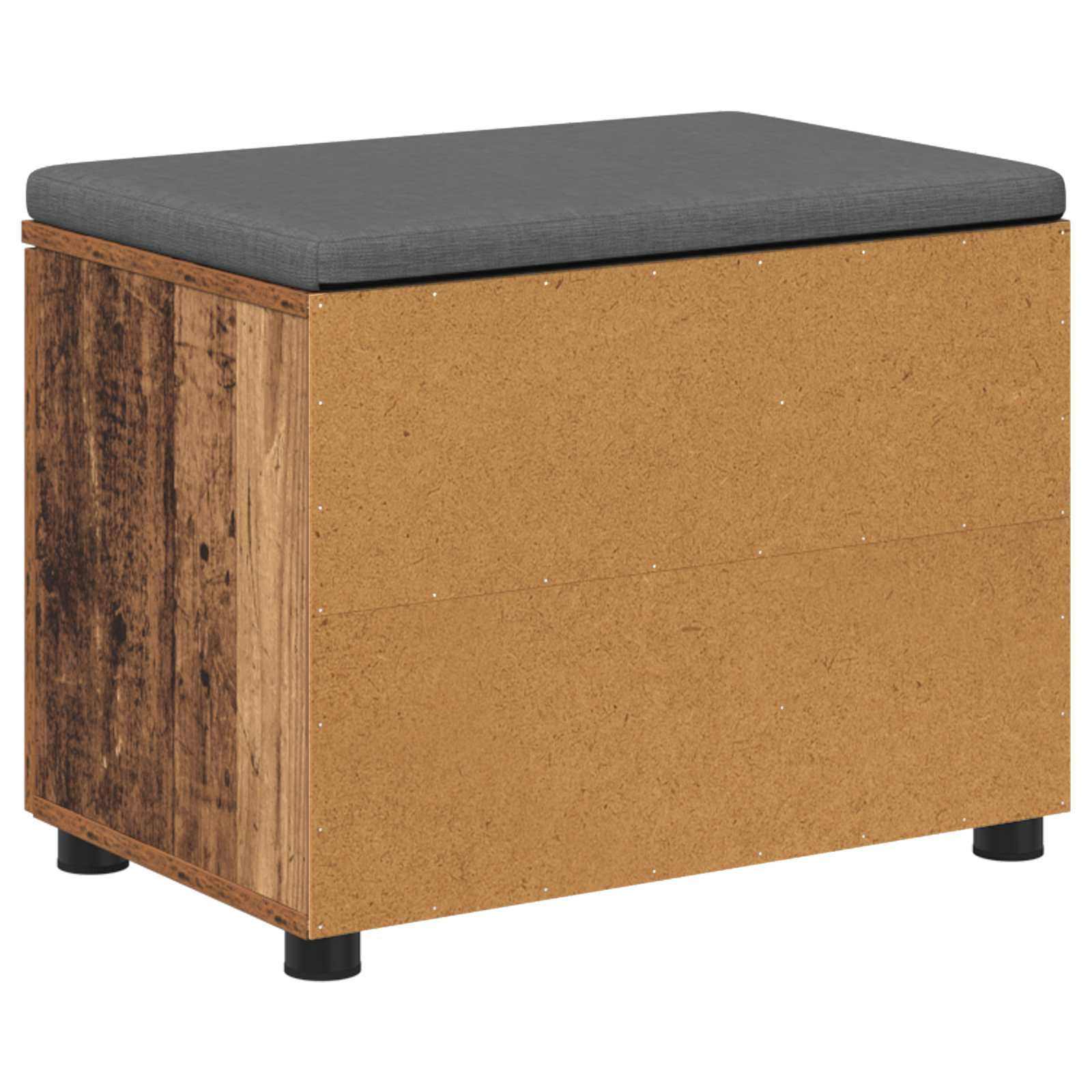 Banc d'entrée avec coussin Bois ancien 60 x 38 x 46 cm - XIOS