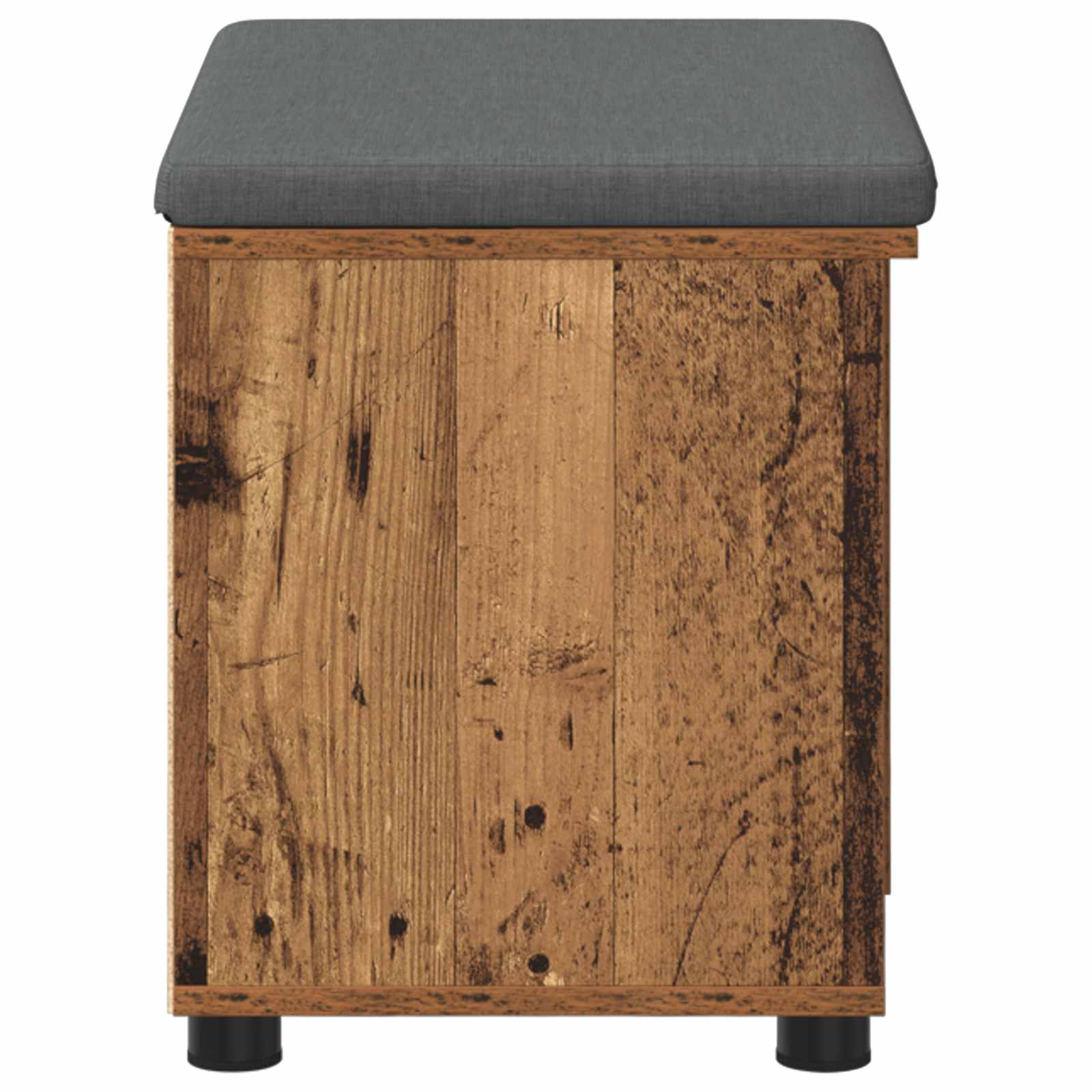 Banc d'entrée avec coussin Bois ancien 60 x 38 x 46 cm - XIOS