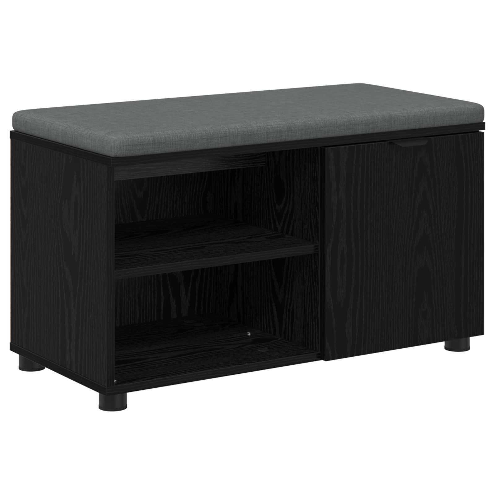 Banc d'entrée avec coussin Chêne Noir 80 x 38 x 46 cm - XIOS