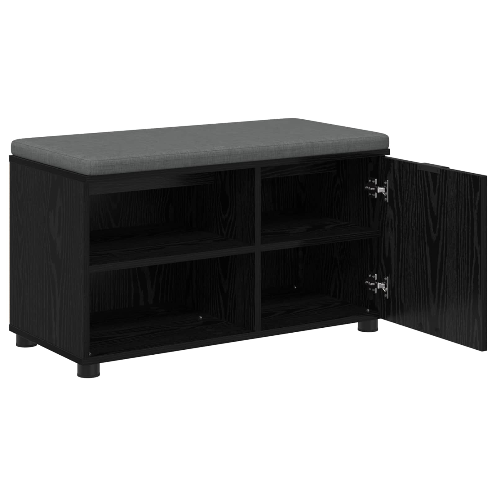 Banc d'entrée avec coussin Chêne Noir 80 x 38 x 46 cm - XIOS