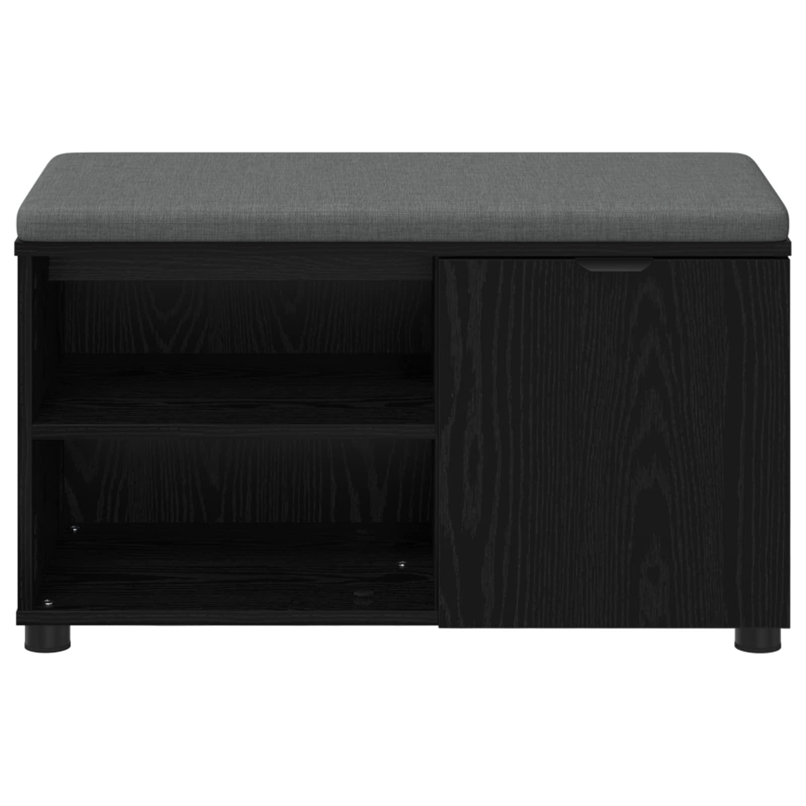 Banc d'entrée avec coussin Chêne Noir 80 x 38 x 46 cm - XIOS