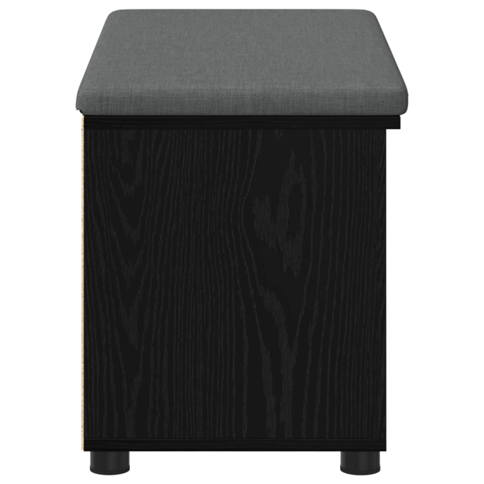 Banc d'entrée avec coussin Chêne Noir 80 x 38 x 46 cm - XIOS