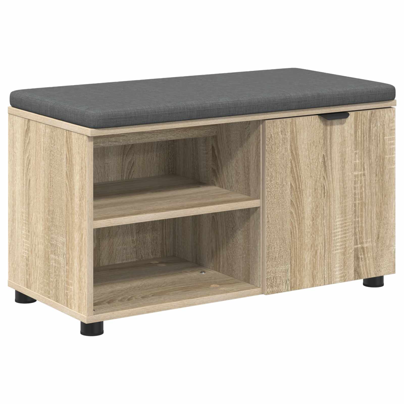 Banc d'entrée avec coussin Chêne Sonoma 80 x 38 x 46 cm - XIOS