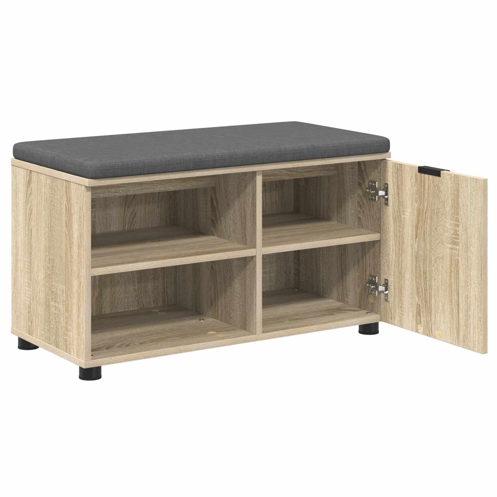 Banc d'entrée avec coussin Chêne Sonoma 80 x 38 x 46 cm - XIOS