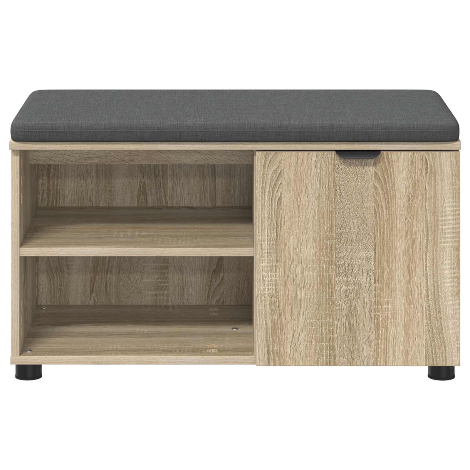 Banc d'entrée avec coussin Chêne Sonoma 80 x 38 x 46 cm - XIOS