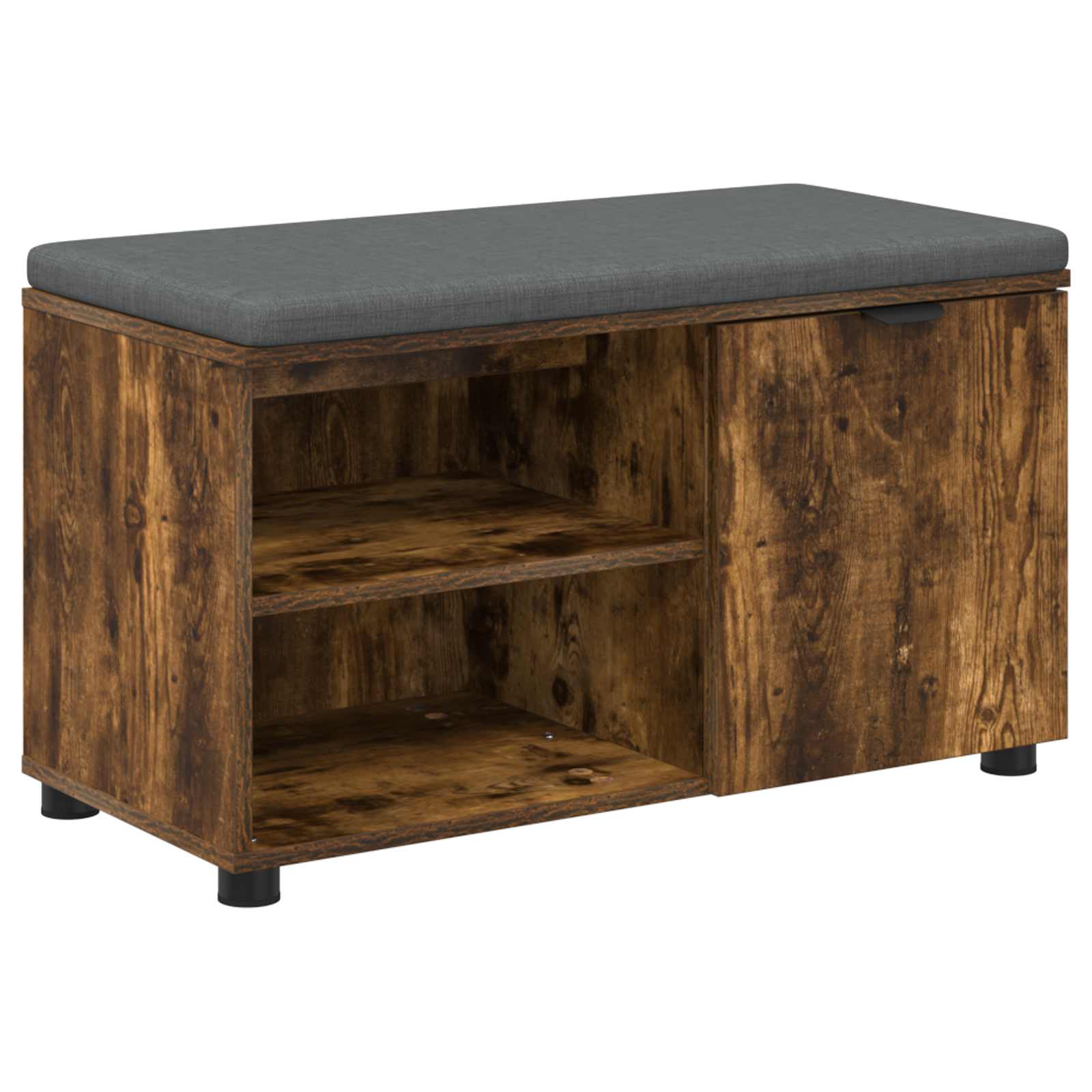 Banc d'entrée avec coussin Chêne Fumé 80 x 38 x 46 cm - XIOS