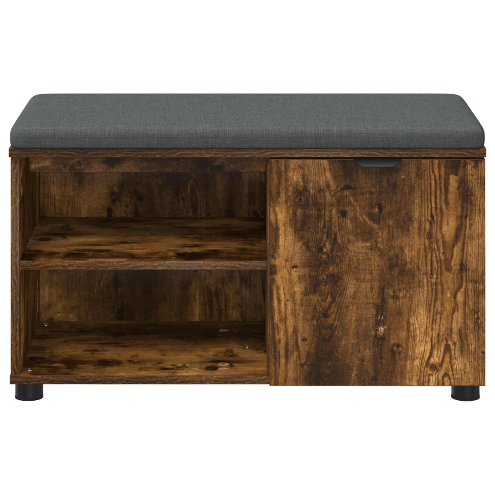 Banc d'entrée avec coussin Chêne Fumé 80 x 38 x 46 cm - XIOS