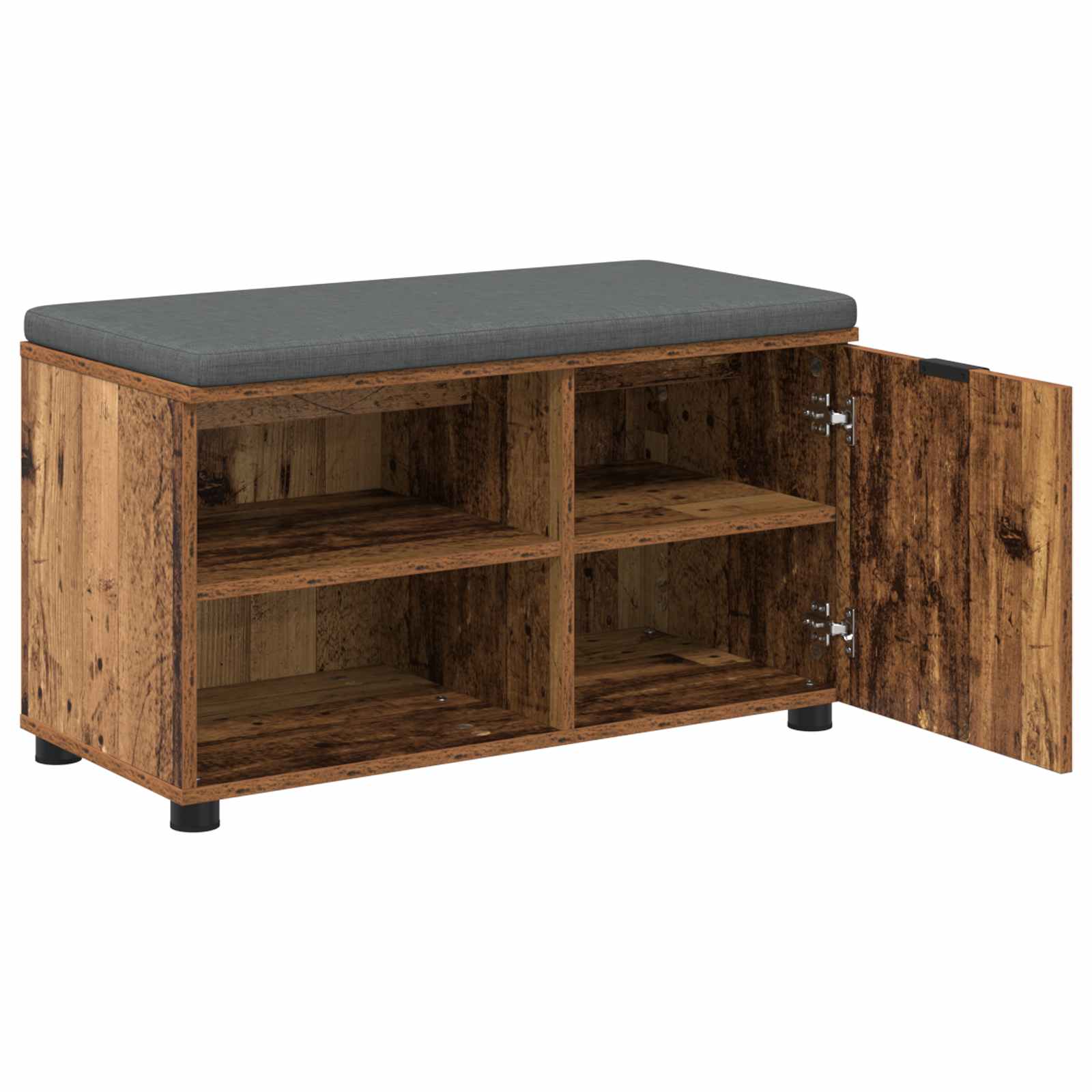 Banc d'entrée avec coussin Bois ancien 80 x 38 x 46 cm - XIOS