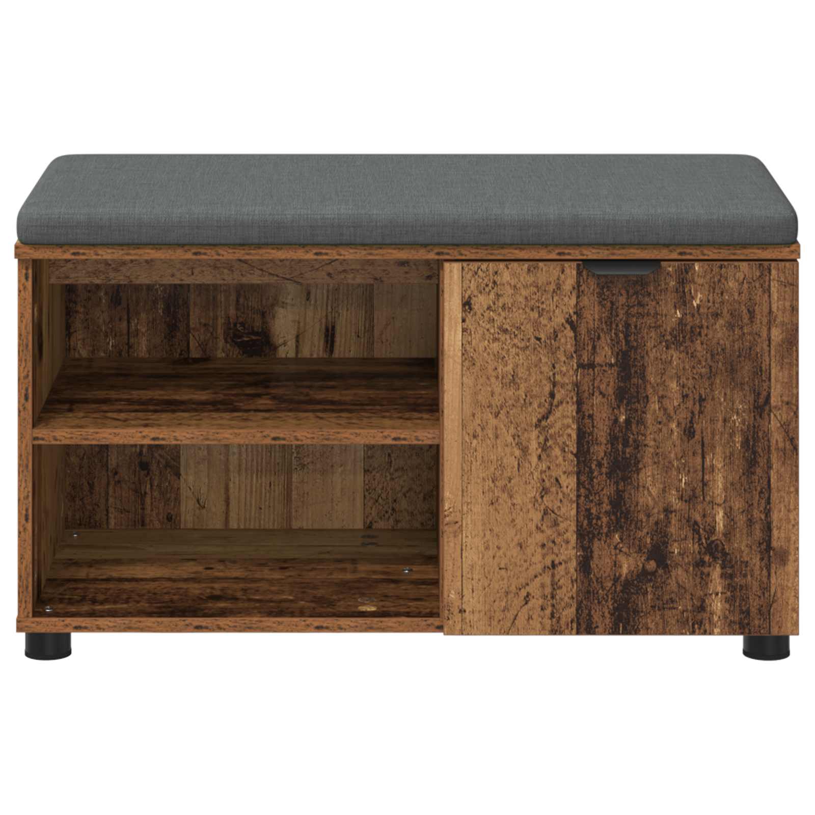 Banc d'entrée avec coussin Bois ancien 80 x 38 x 46 cm - XIOS