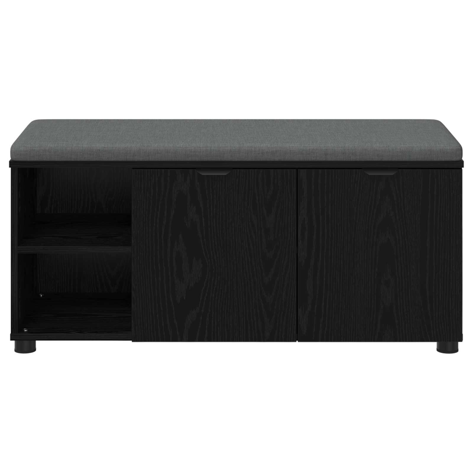 Banc d'entrée avec coussin Chêne Noir 100 x 38 x 46 cm - XIOS