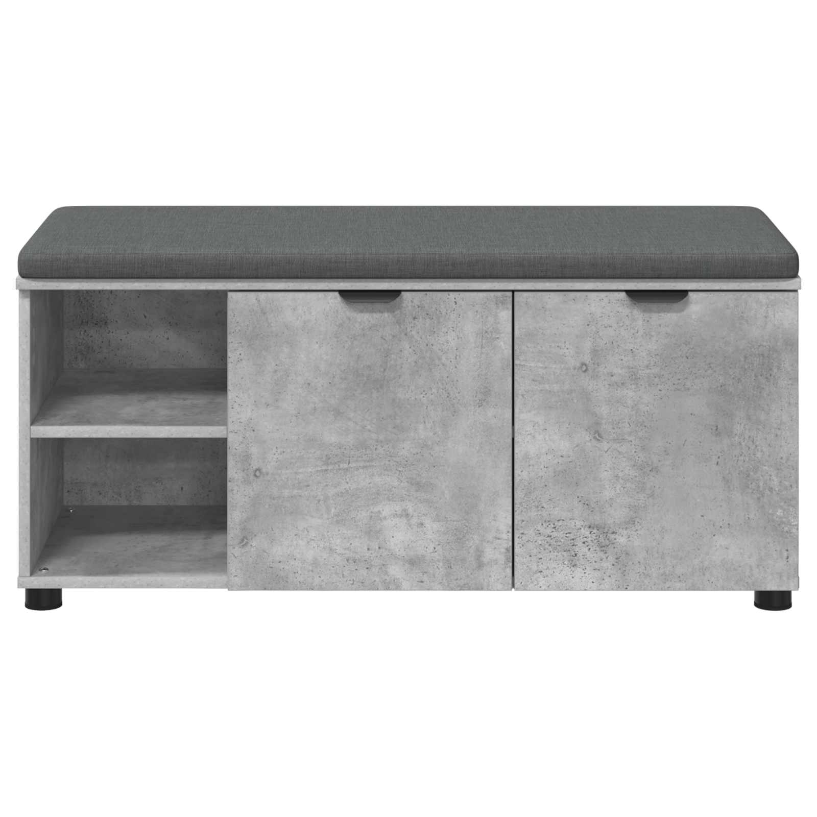 Banc d'entrée avec coussin Gris Béton 100 x 38 x 46 cm - XIOS