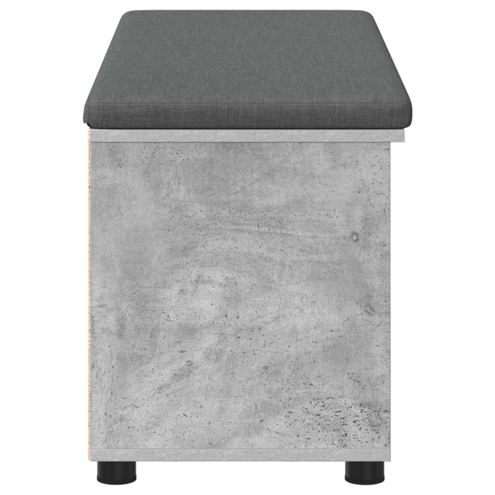 Banc d'entrée avec coussin Gris Béton 100 x 38 x 46 cm - XIOS