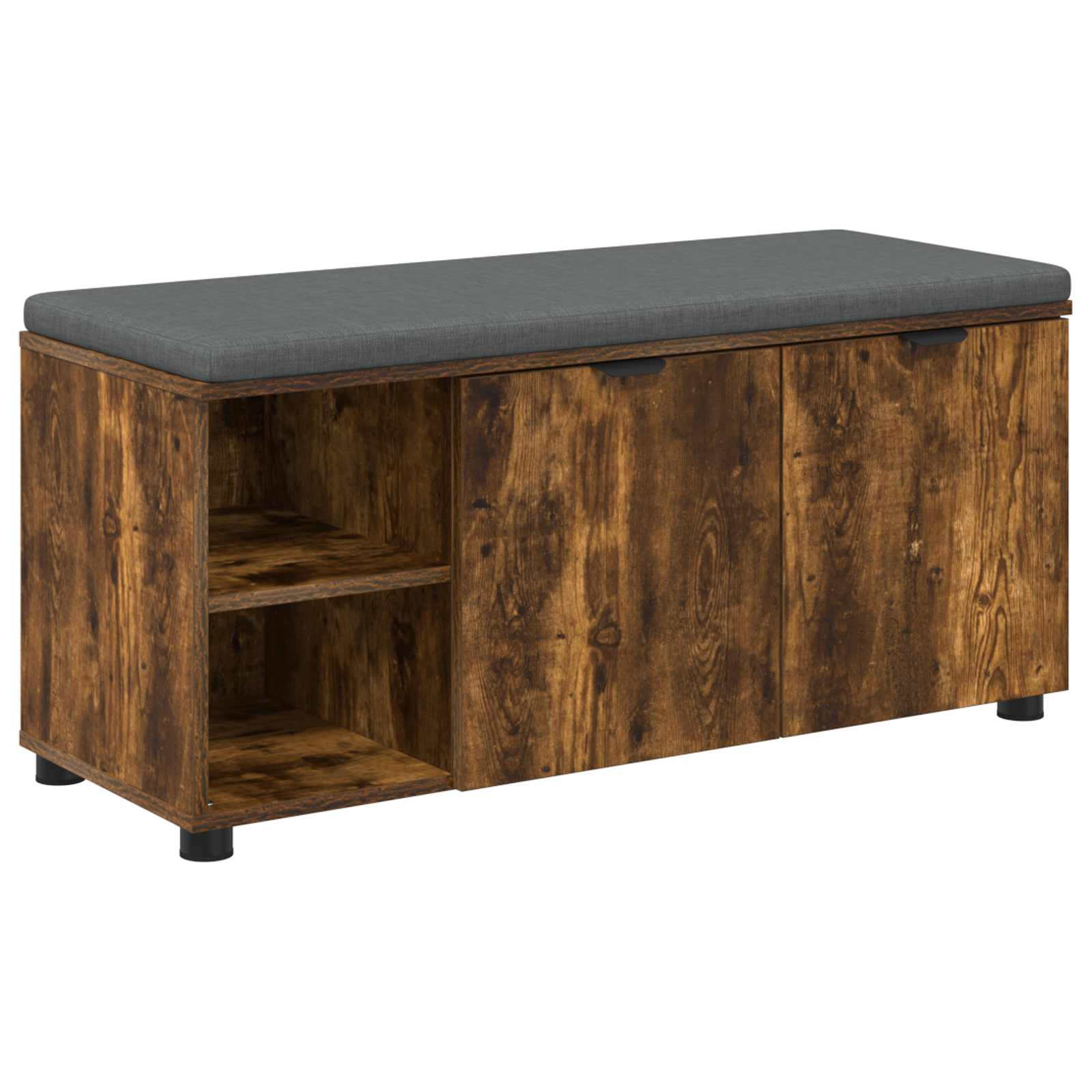 Banc d'entrée avec coussin Chêne Fumé 100 x 38 x 46 cm - XIOS