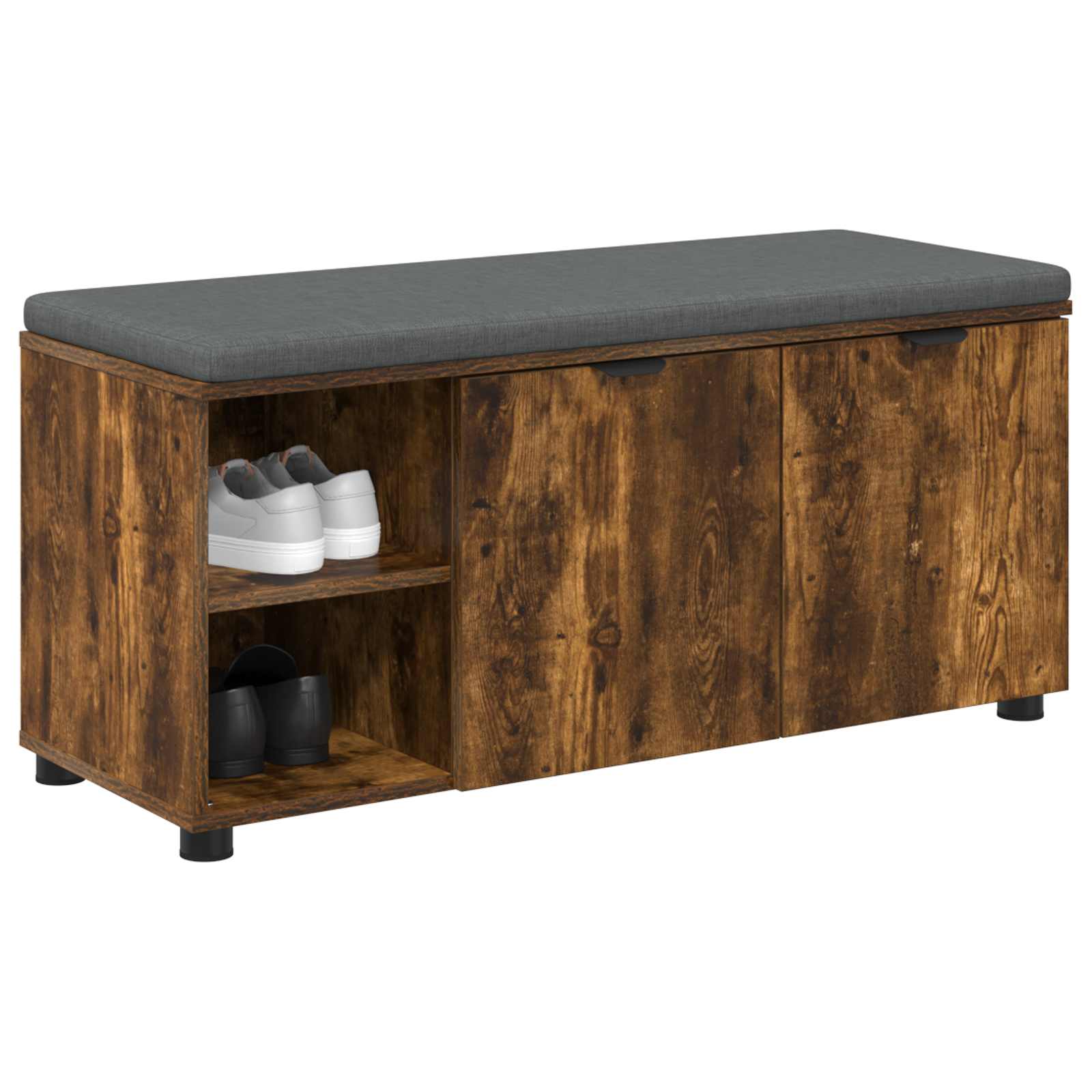 Banc d'entrée avec coussin Chêne Fumé 100 x 38 x 46 cm - XIOS