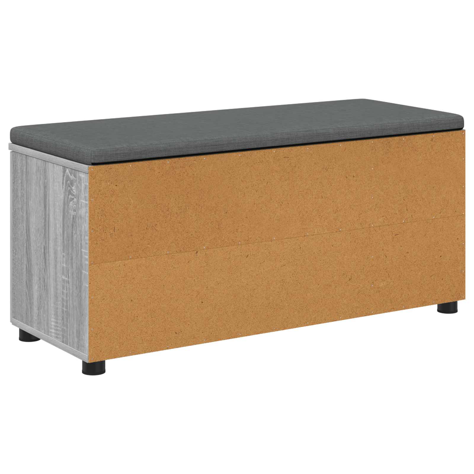 Banc d'entrée avec coussin Gris Sonoma 100 x 38 x 46 cm - XIOS