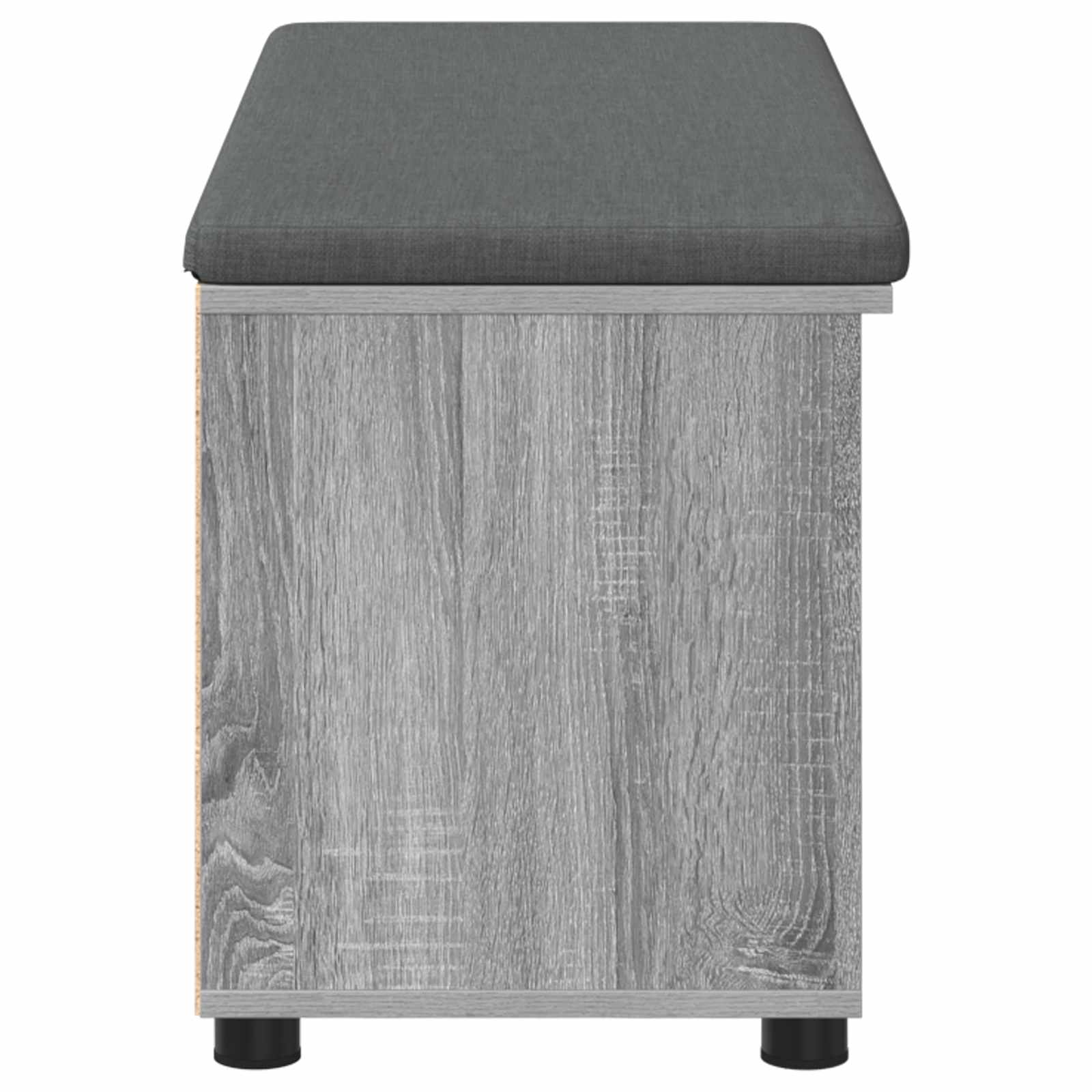 Banc d'entrée avec coussin Gris Sonoma 100 x 38 x 46 cm - XIOS