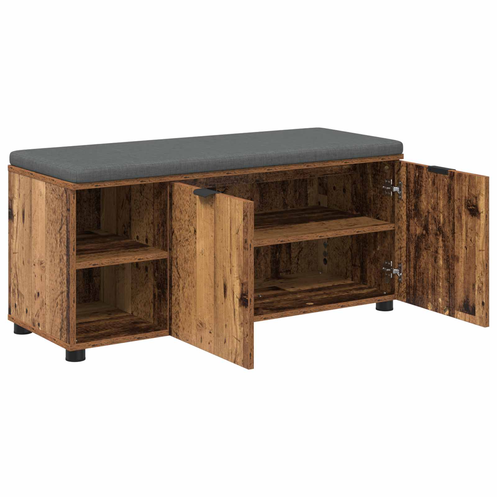 Banc d'entrée avec coussin Bois ancien 100 x 38 x 46 cm - XIOS