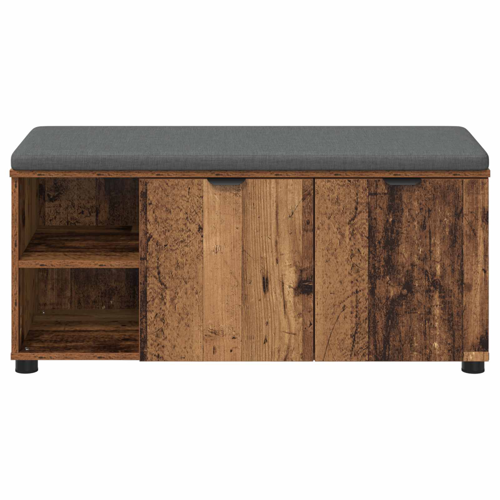 Banc d'entrée avec coussin Bois ancien 100 x 38 x 46 cm - XIOS