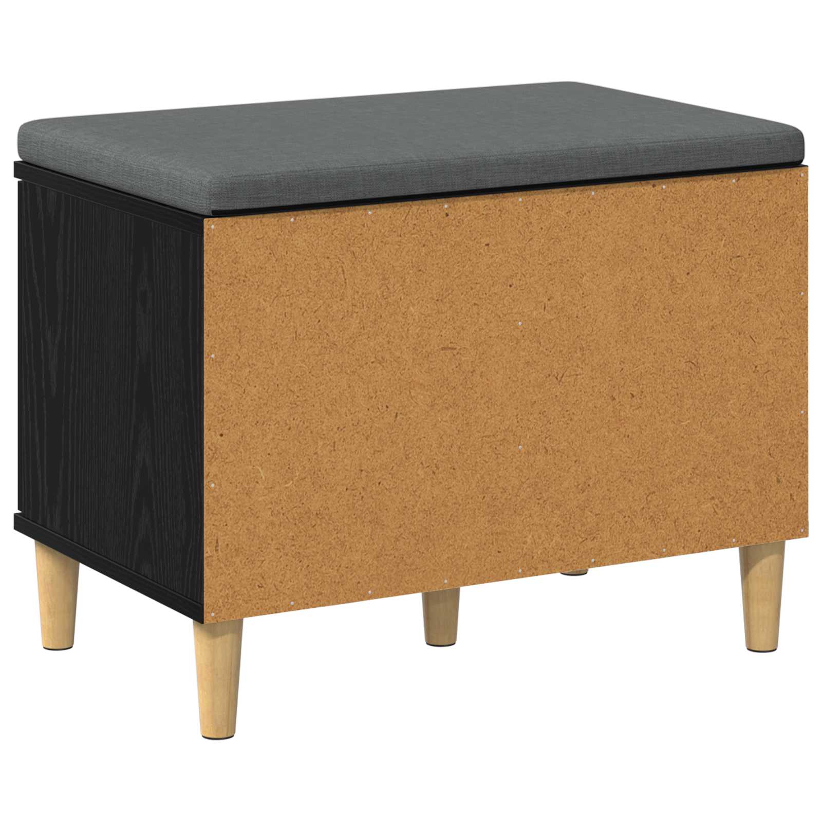 Banc d'entrée avec coussin Chêne Noir 60 x 38 x 46 cm - XIOS