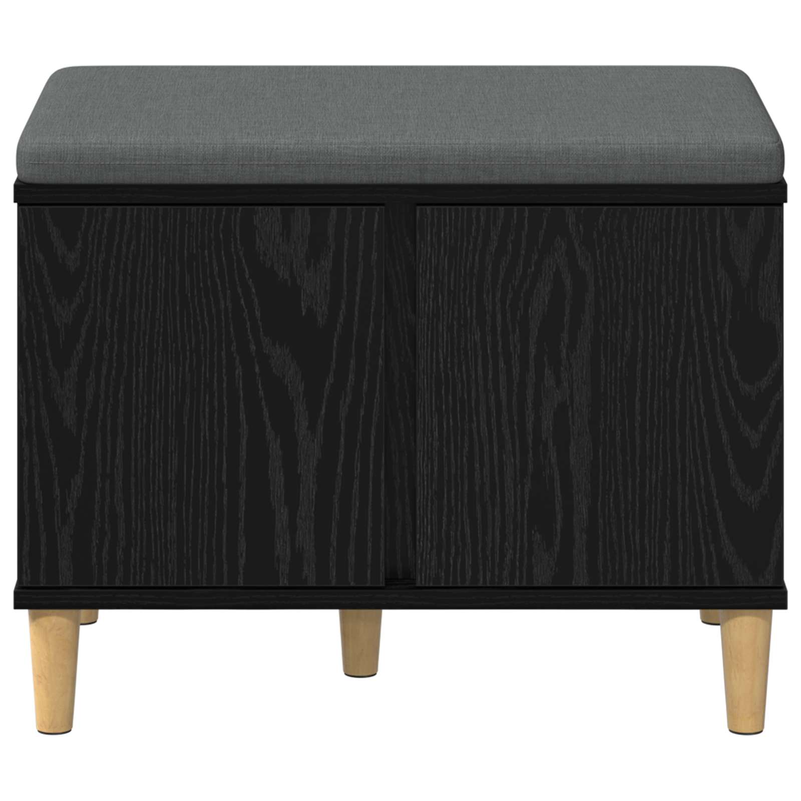 Banc d'entrée avec coussin Chêne Noir 60 x 38 x 46 cm - XIOS