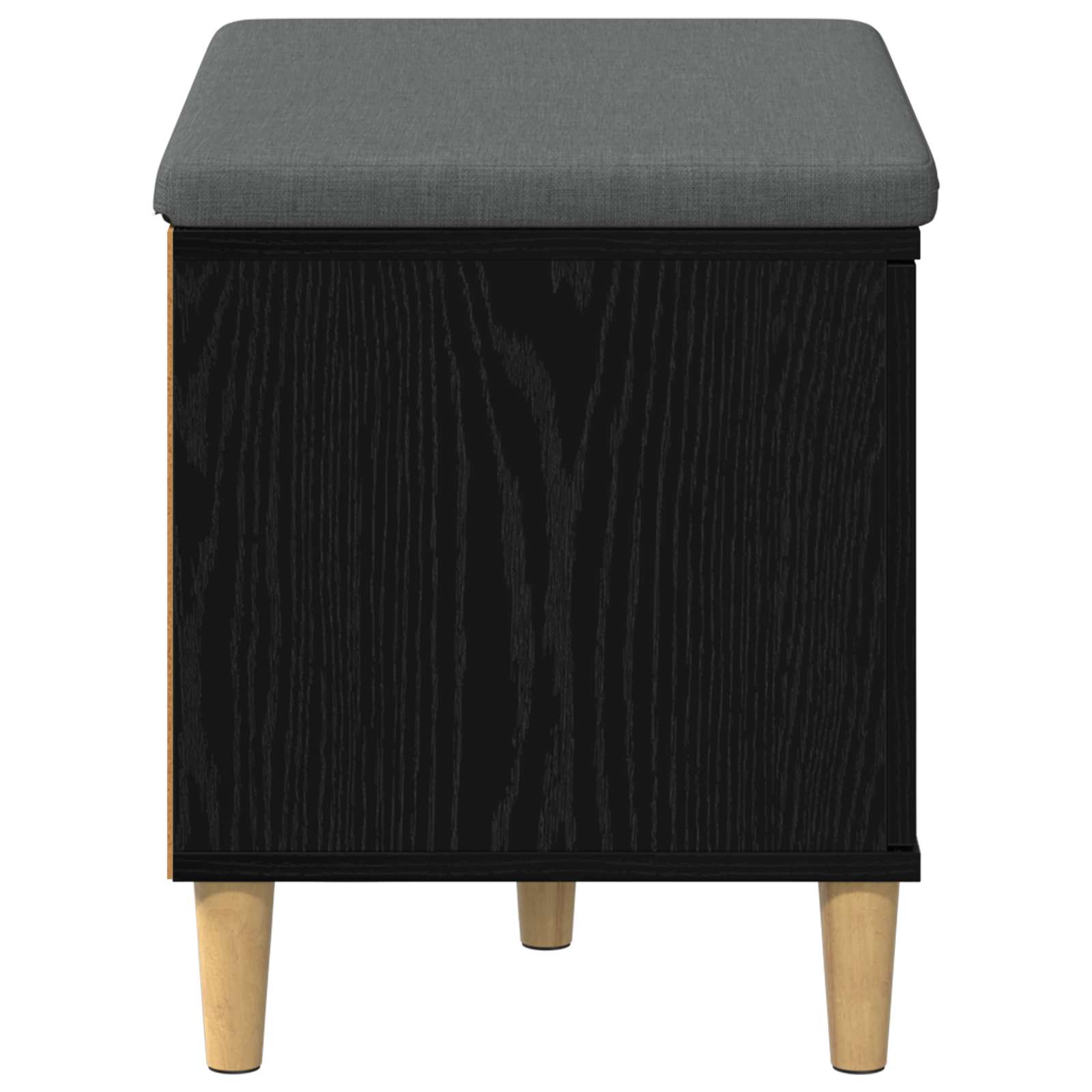 Banc d'entrée avec coussin Chêne Noir 60 x 38 x 46 cm - XIOS