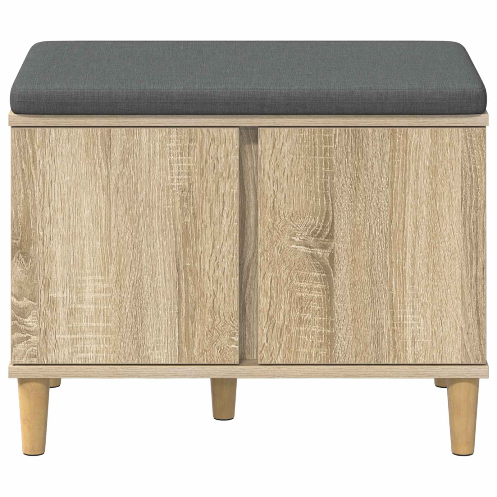 Banc d'entrée avec coussin Chêne Sonoma 60 x 38 x 46 cm - XIOS