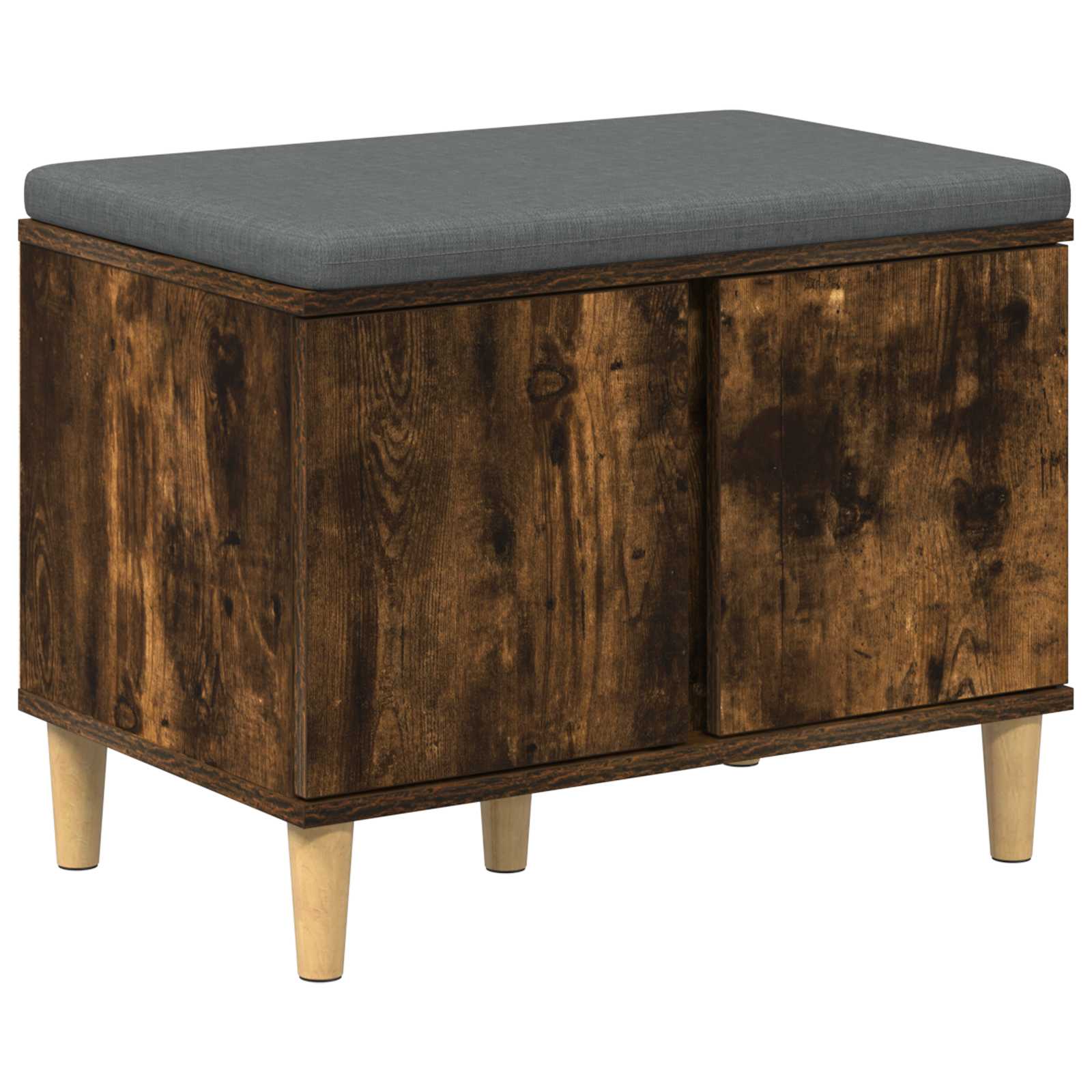 Banc d'entrée avec coussin Chêne Fumé 60 x 38 x 46 cm - XIOS