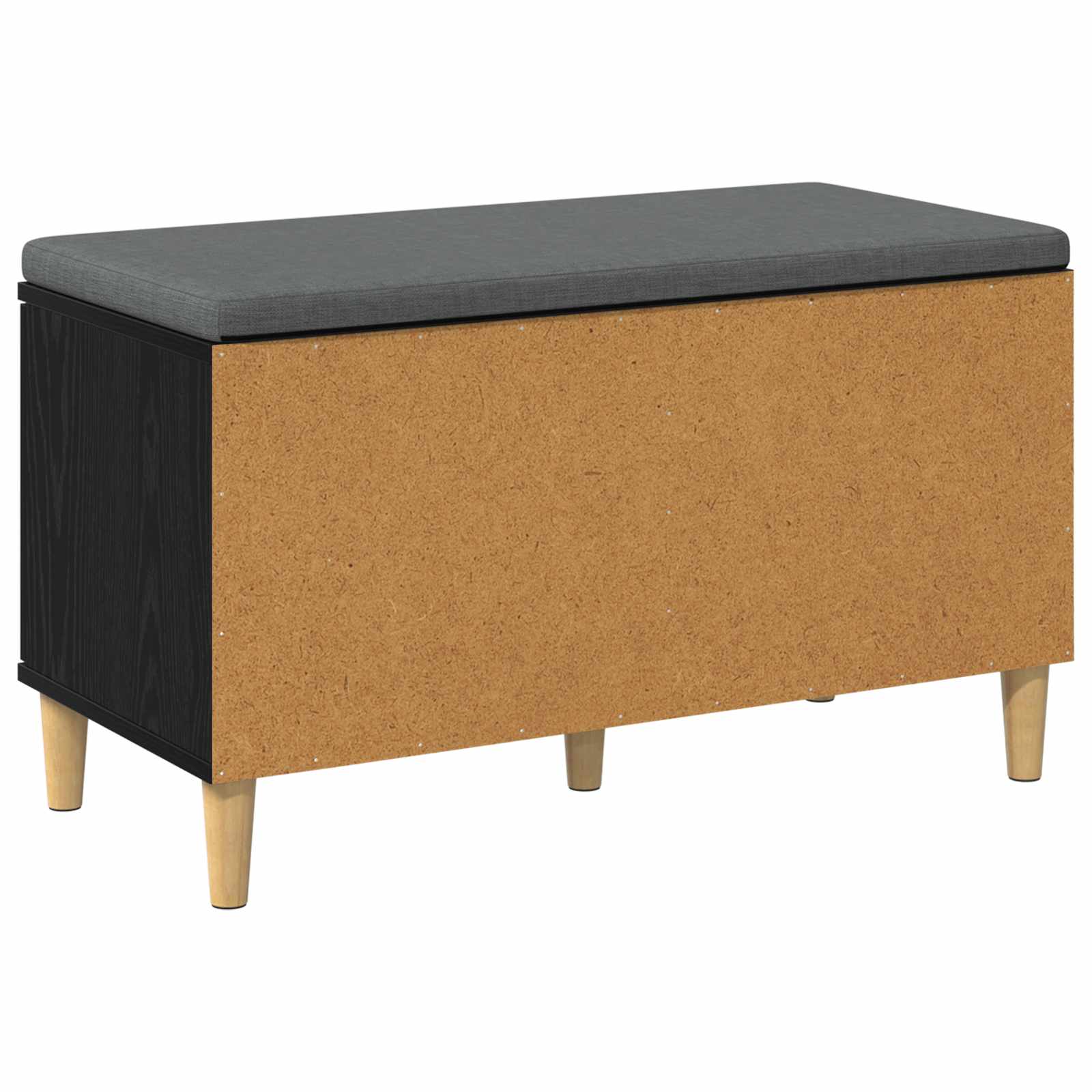 Banc d'entrée avec coussin Chêne Noir 80 x 38 x 46 cm - XIOS