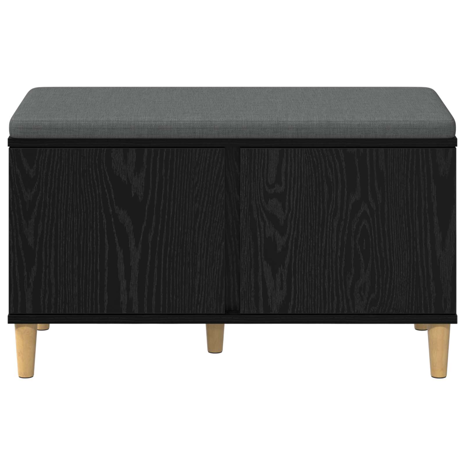 Banc d'entrée avec coussin Chêne Noir 80 x 38 x 46 cm - XIOS