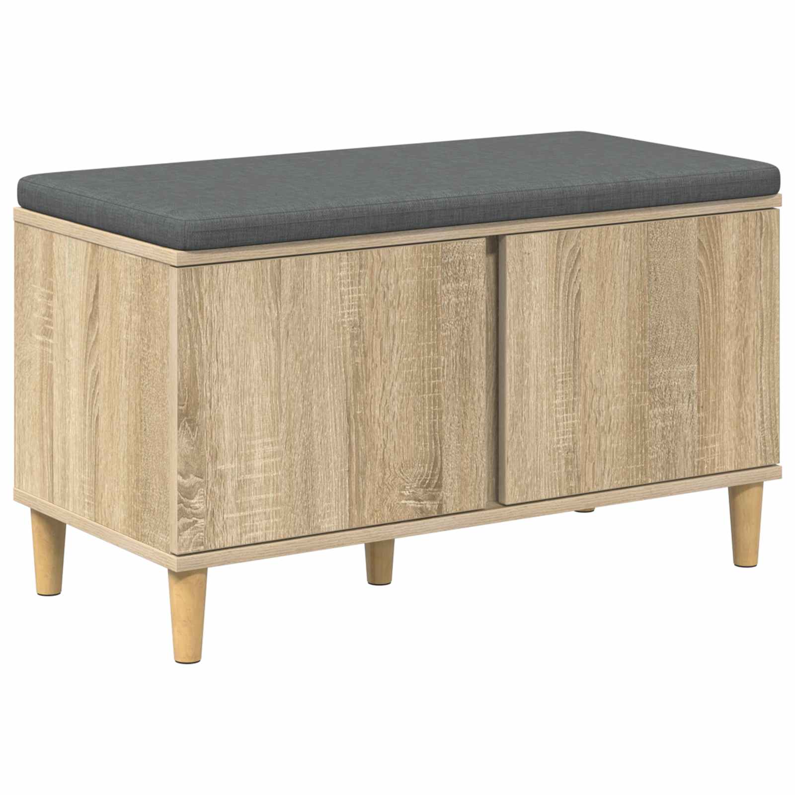 Banc d'entrée avec coussin Chêne Sonoma 80 x 38 x 46 cm - XIOS