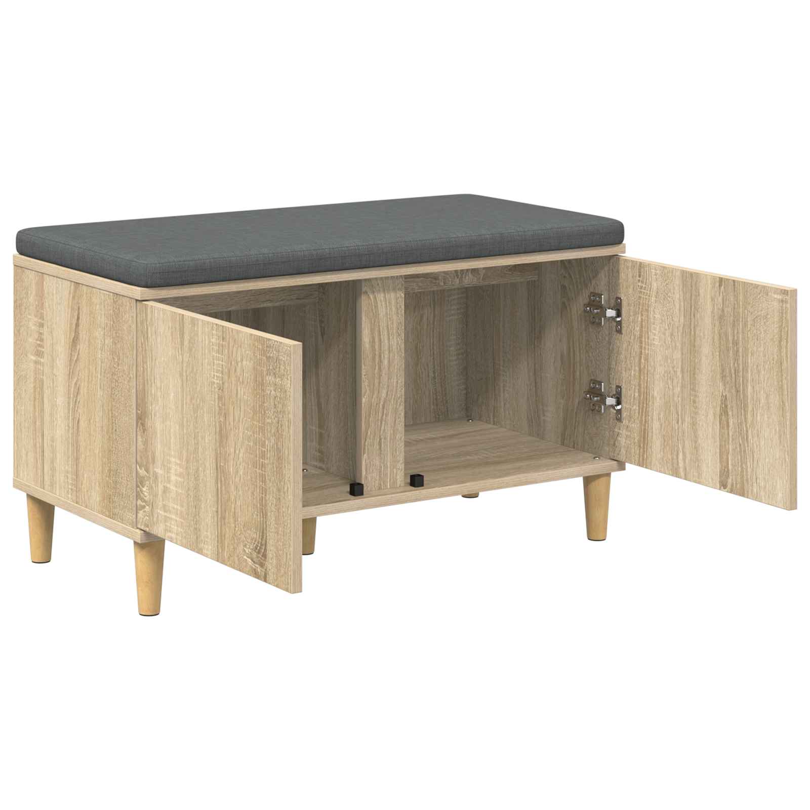 Banc d'entrée avec coussin Chêne Sonoma 80 x 38 x 46 cm - XIOS