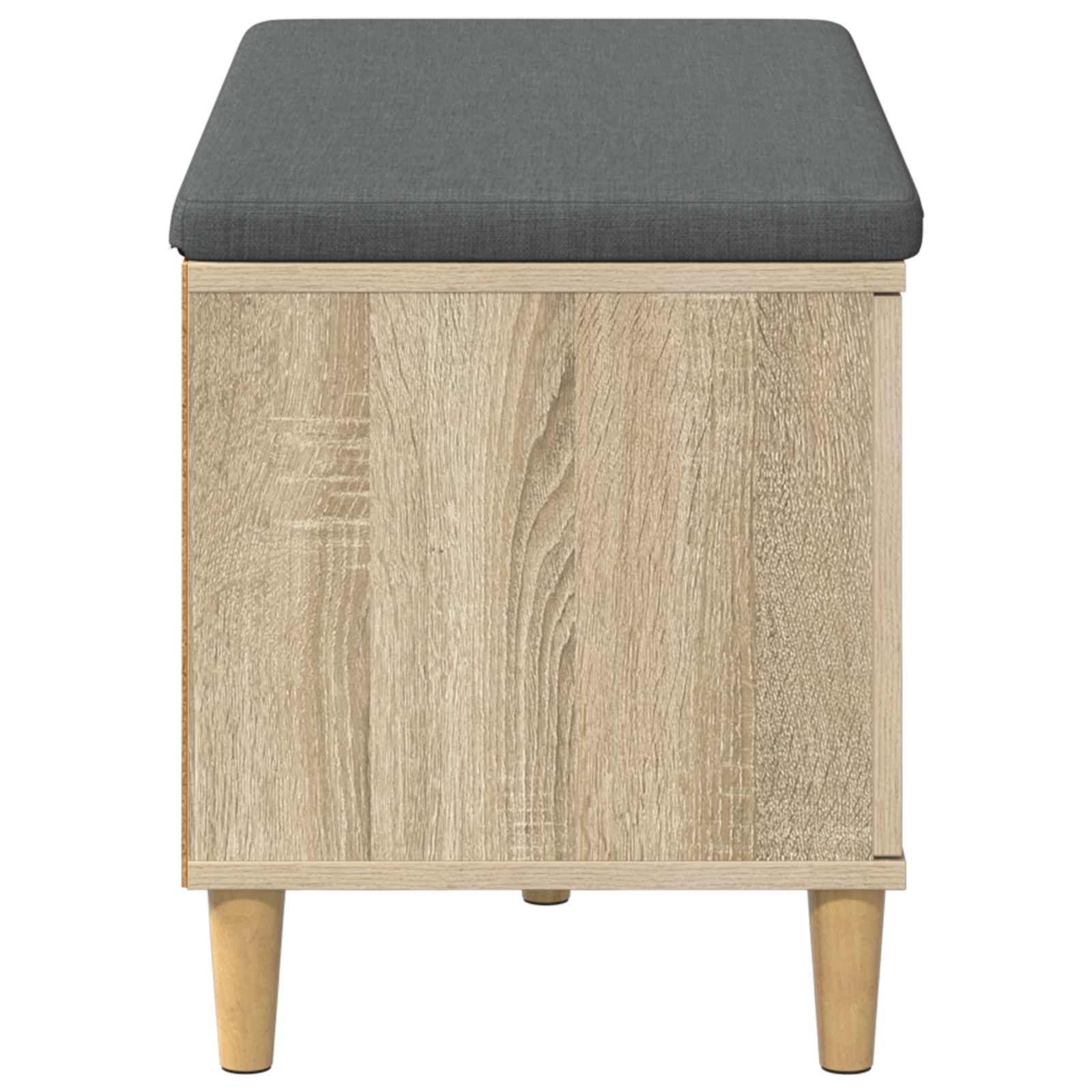 Banc d'entrée avec coussin Chêne Sonoma 80 x 38 x 46 cm - XIOS